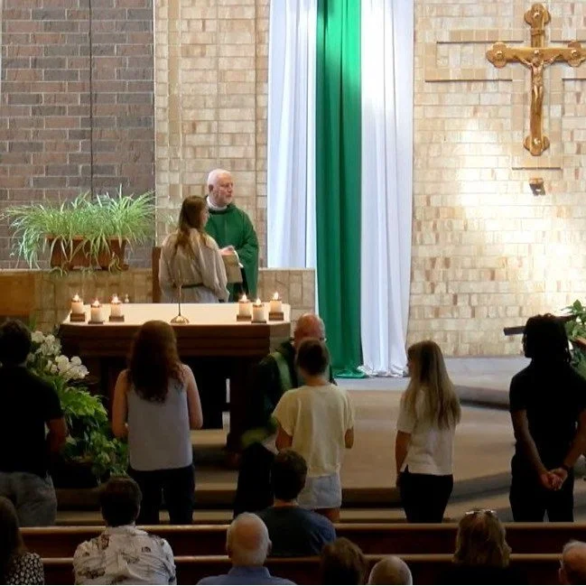 Sending off our young adults with prayers and blessings! 🛠️🇺🇸🎓

This past weekend at Mass, we had the joy of blessing our young adults heading off to college, trade school, or military service! Whatever your next step looks like, know that your S