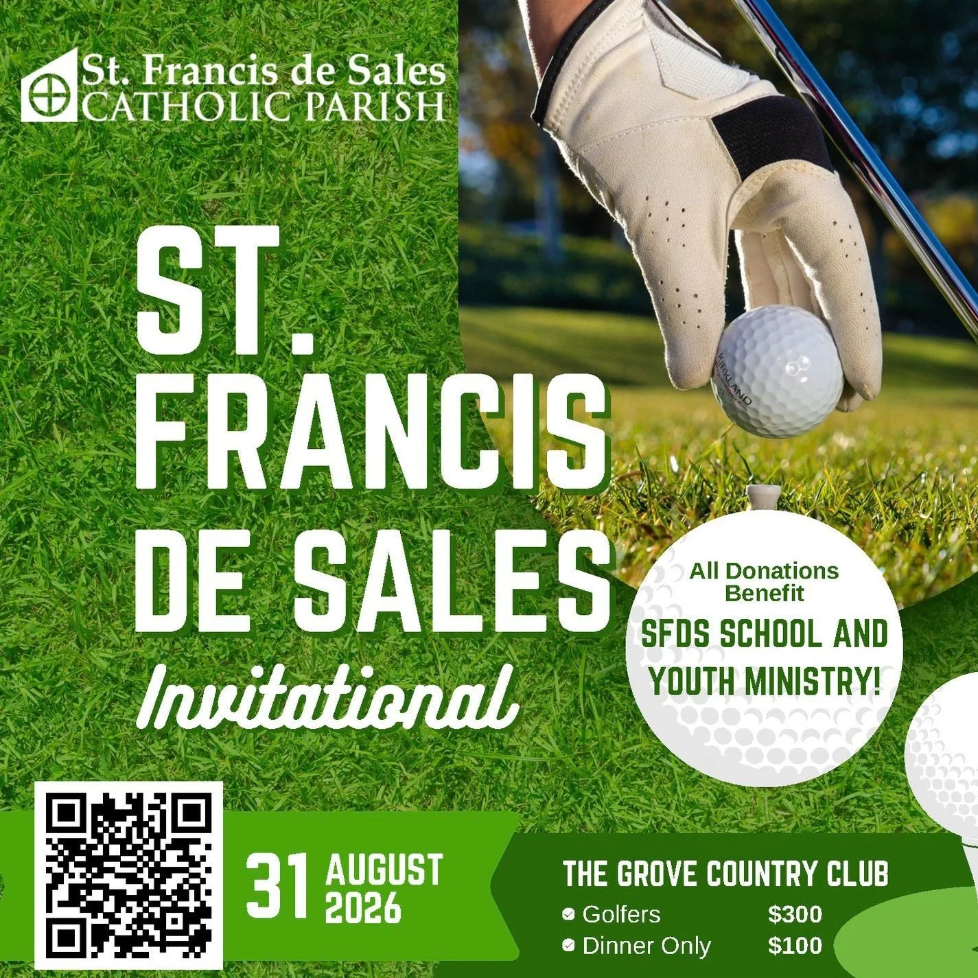 Our Golf Outing registration has closed!  And that's great news because that means we have filled our capacity of 120 golfers!  In addition, our gross income thus far is about $60,000!  I am deeply moved by the generous supporters and sponsors of our