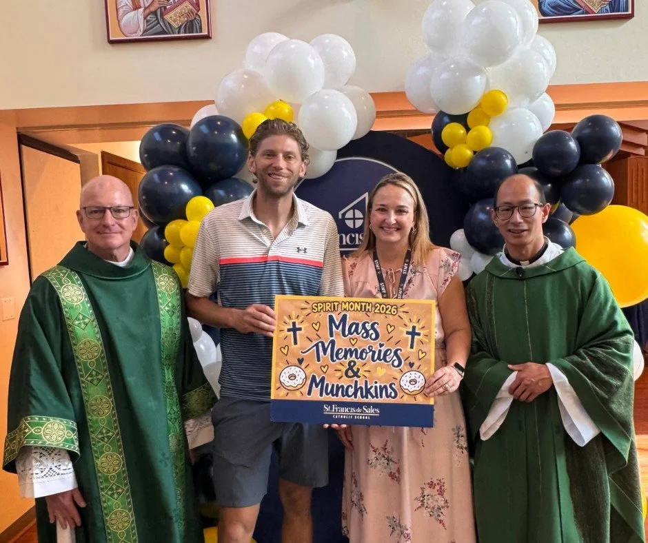 Generations of faith at St. Francis! 🍩💙✨

It was a joy seeing our church filled this morning as our school students and their special guests worshiped together for our first Mass, Memories &amp; Munchkins!

Thanks to our parish community's generous