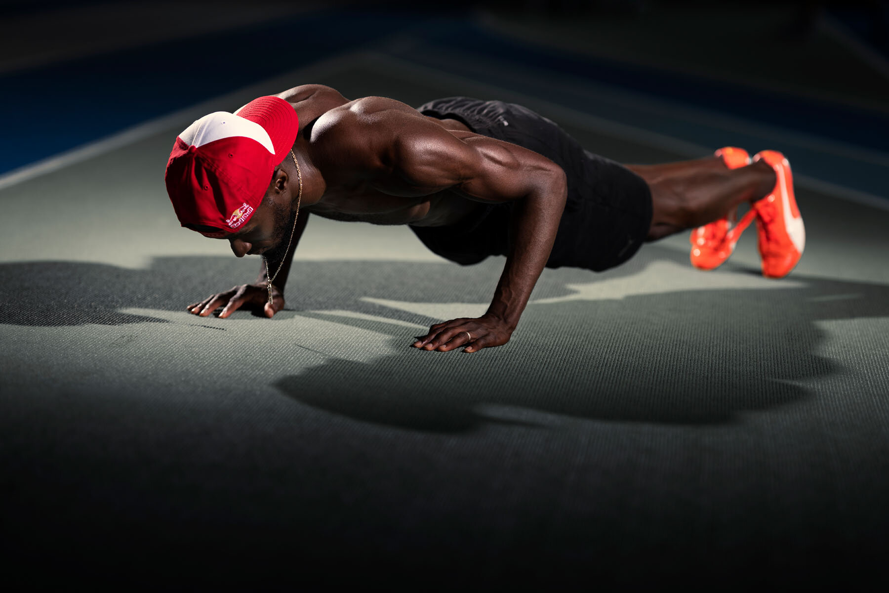  Will Claye is seen during his visit to Austria in Hallein on September 2, 2019 