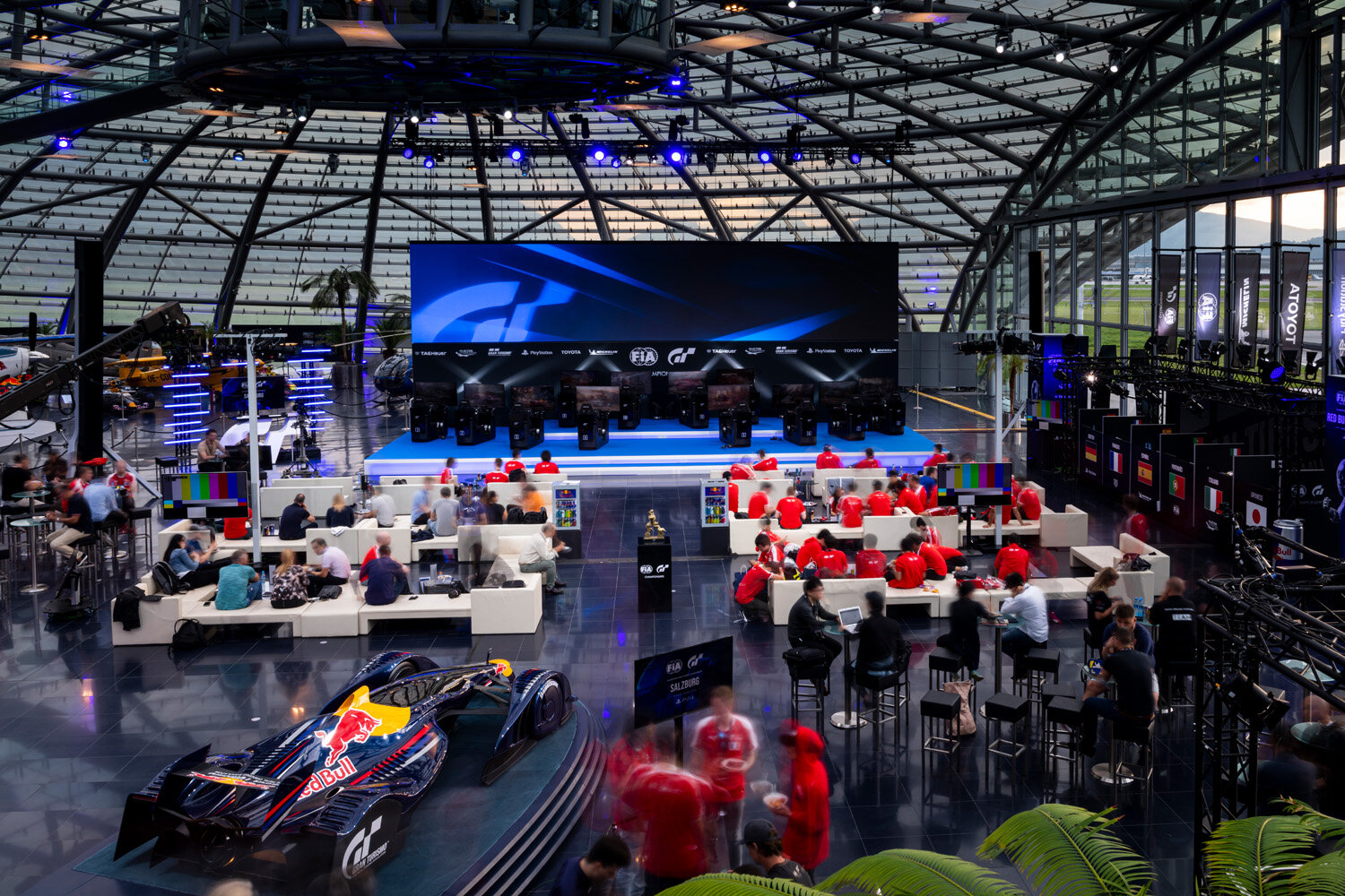  Venue of the Gran Turismo World Tour at Hangar 7 in Salzburg, Austria on September 14, 2019 