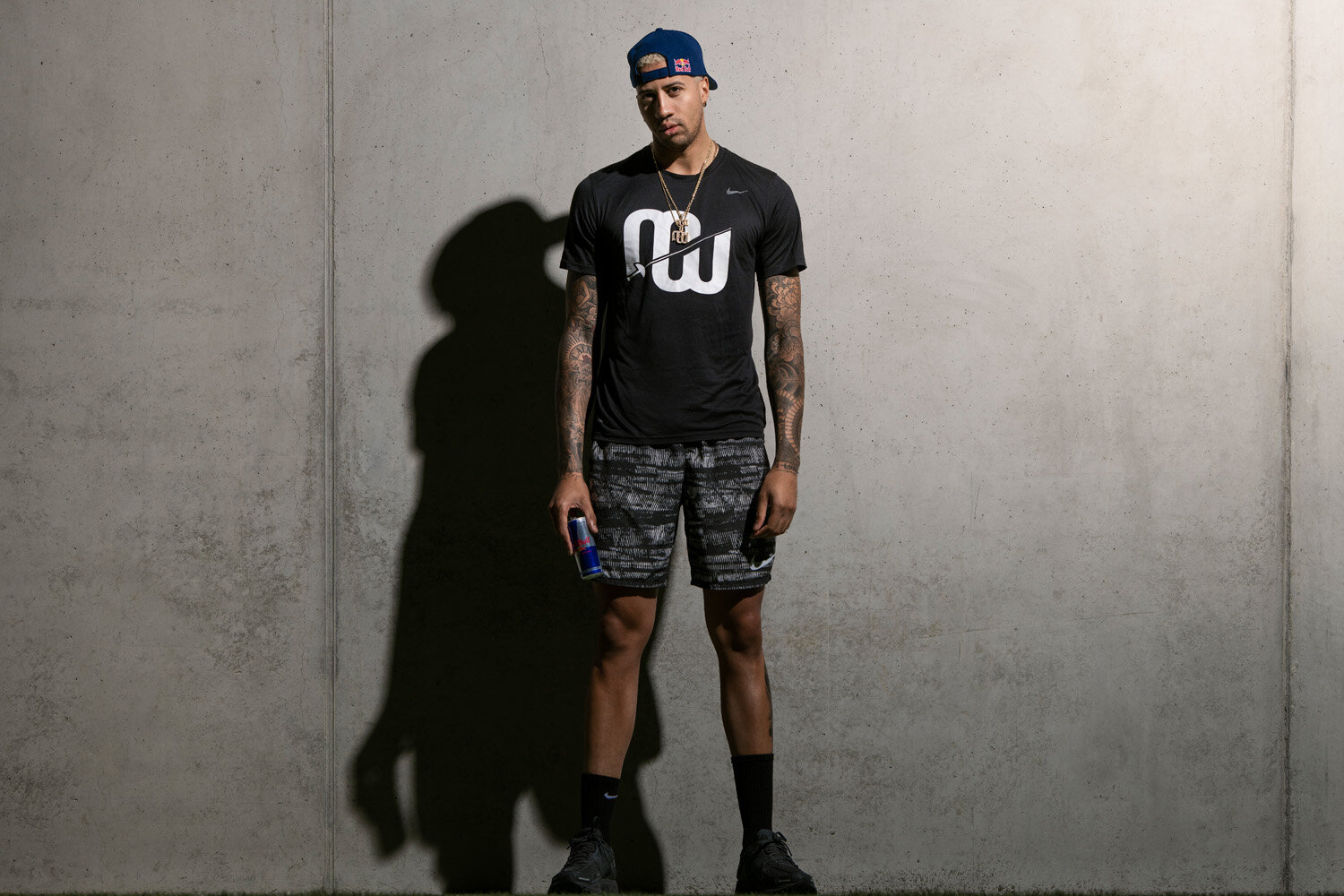  Miles Chamley Watson poses for a portrait during his visit to Austria in Salzburg on May 29, 2019 