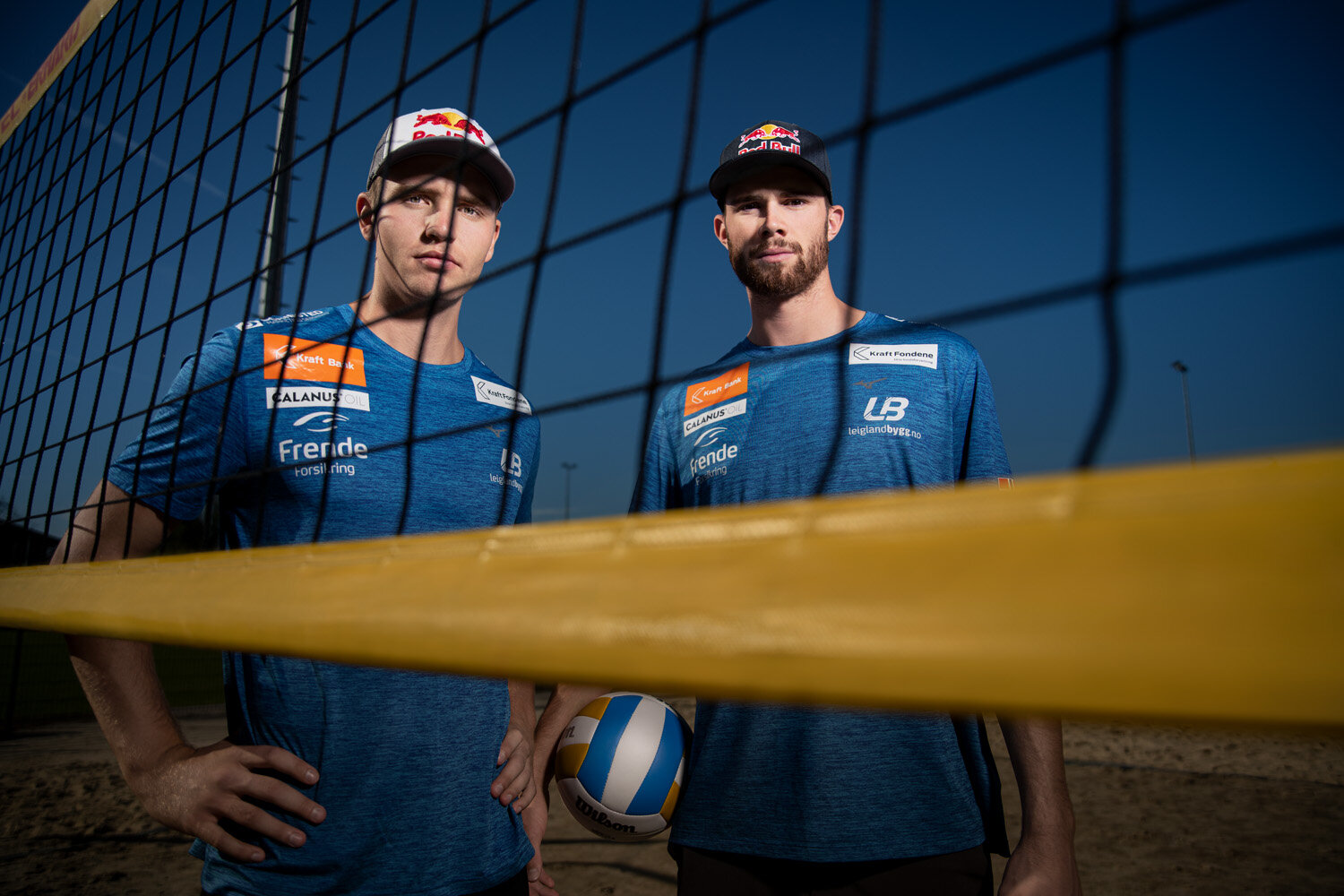  Anders Berntsen Mol and Christian Sandlie Sorum pose for a portrait during his visit to Austria in Salzburg on  