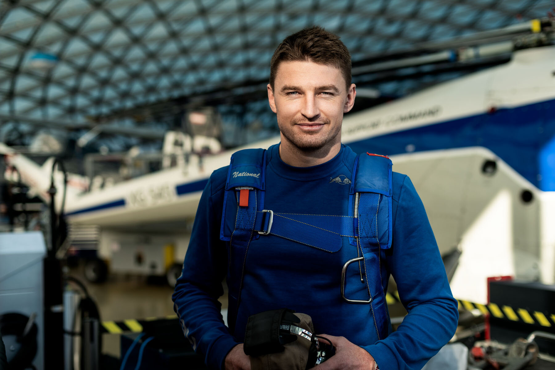  Beauden Barret poses for a portrait during the his visit to Hangar-7 in Salzburg, Austria on November 29, 2018 