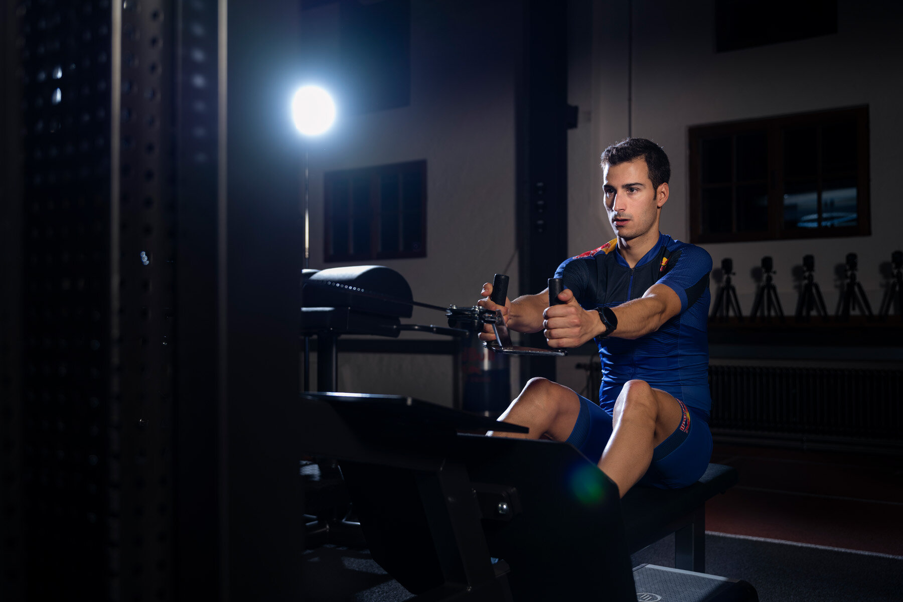  Mario Mola is seen during his training and preparations at the APC Athlete Performance Center in Thalgau on December 9, 2019 