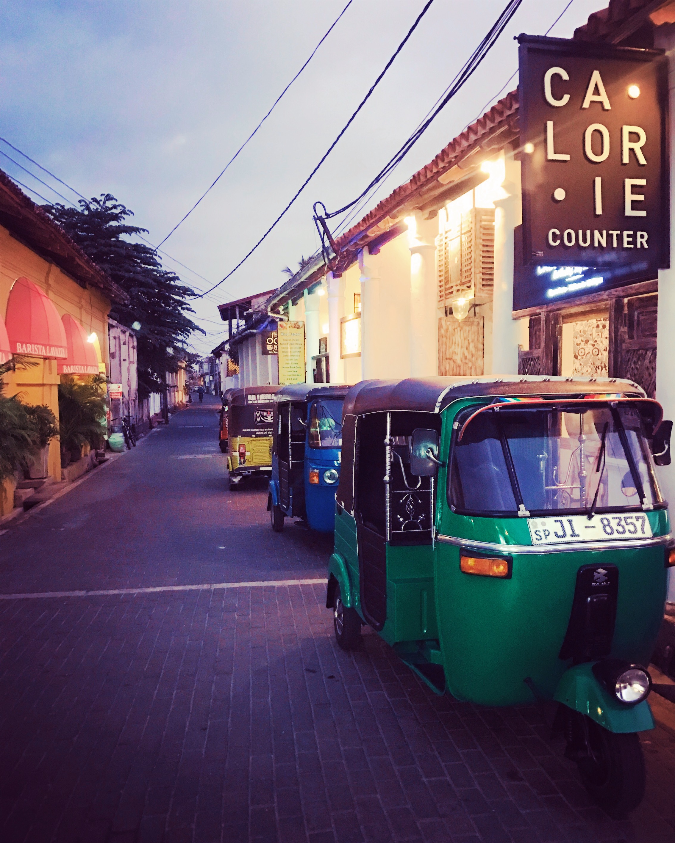 Tuk Tuks Parked in Galle Fort