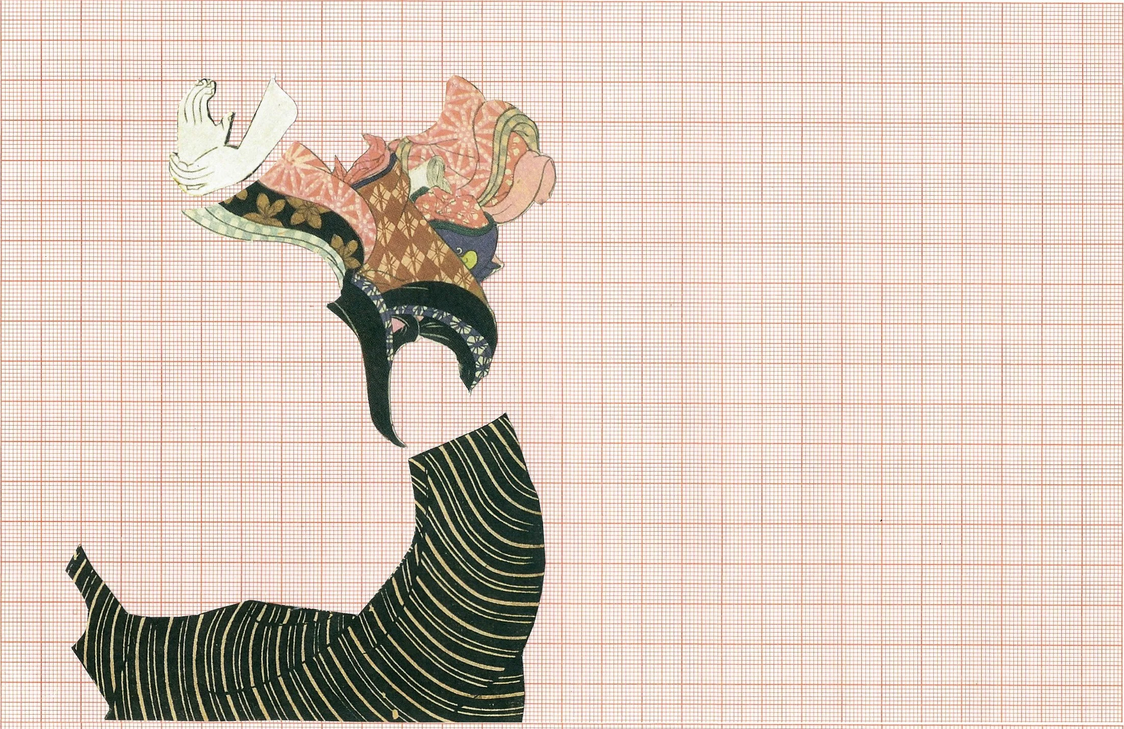 Untitled from the series “Drafts”, Collage on Paper, 210 x 297 mm, 2016