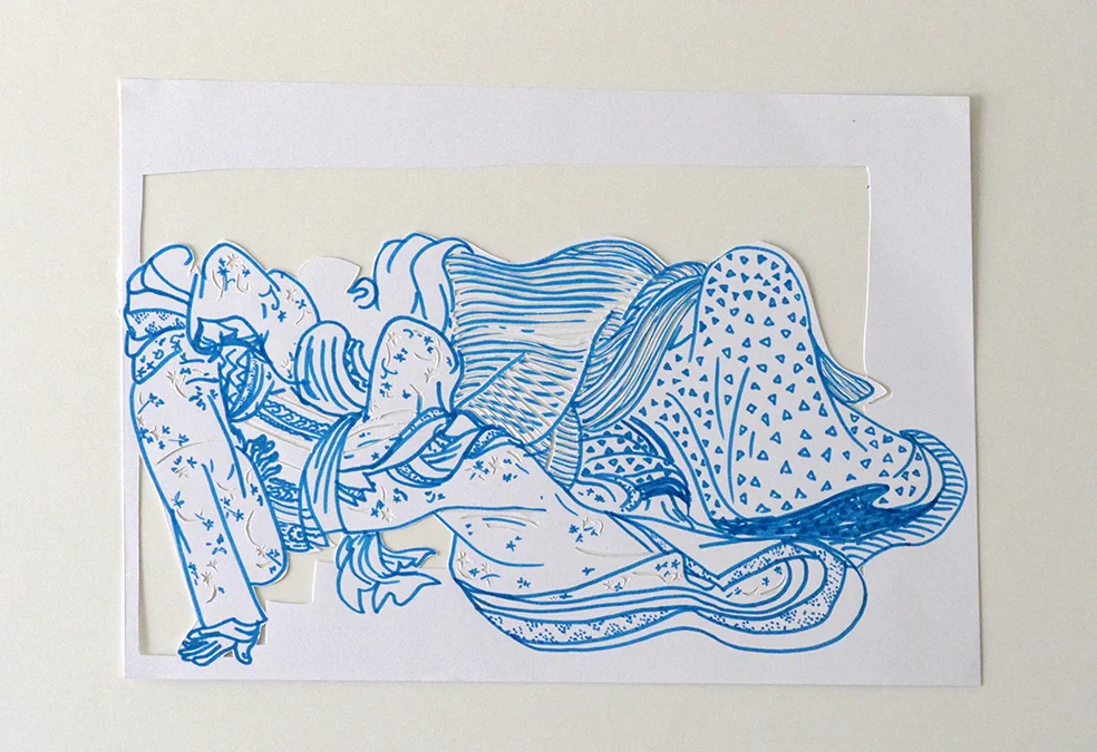 Untitled from the series Spring / Winter, pen on paper, 210 x 297 mm, 2015