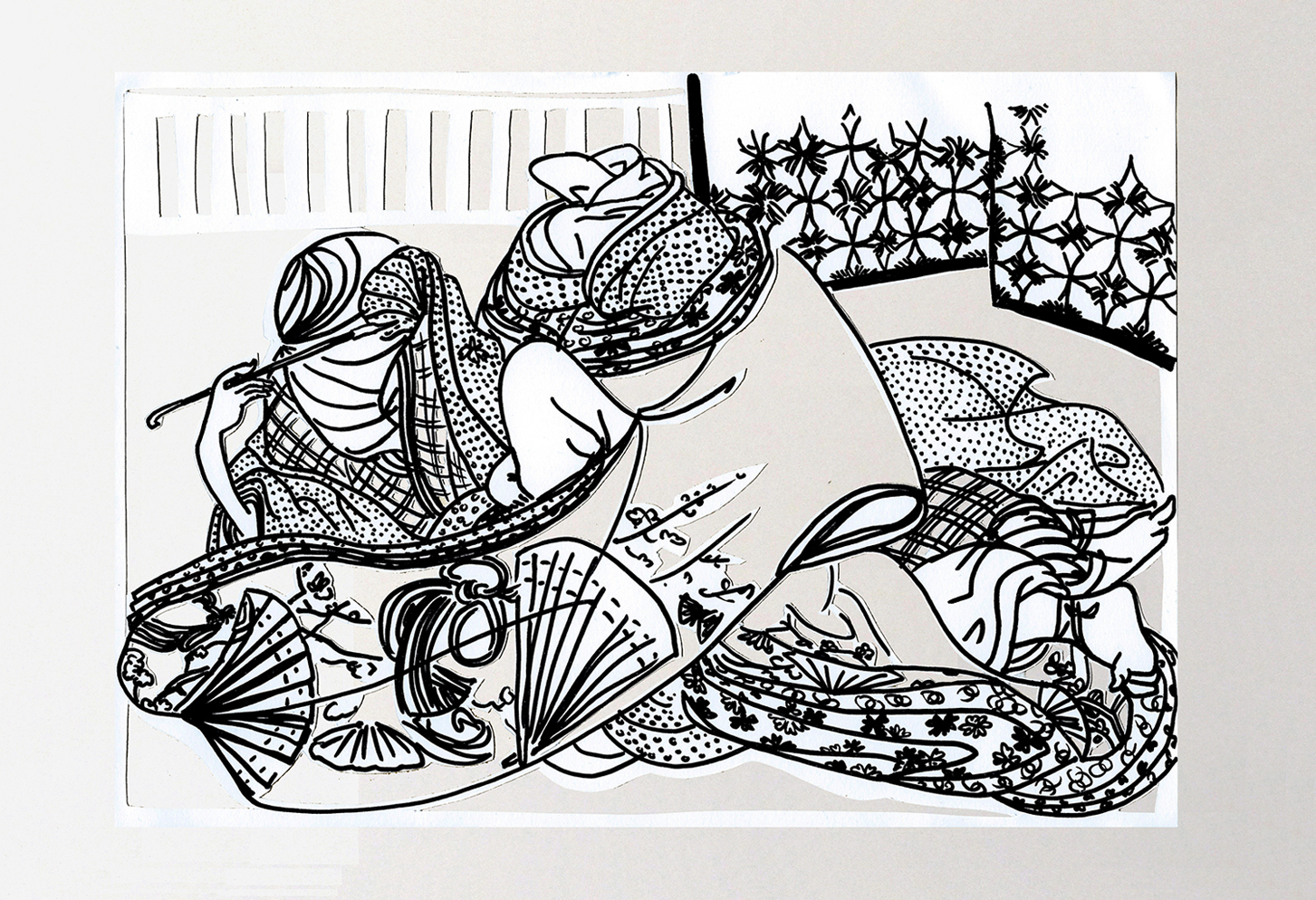 Untitled from the series Spring / Winter, pen on paper, 210 x 297 mm, 2015