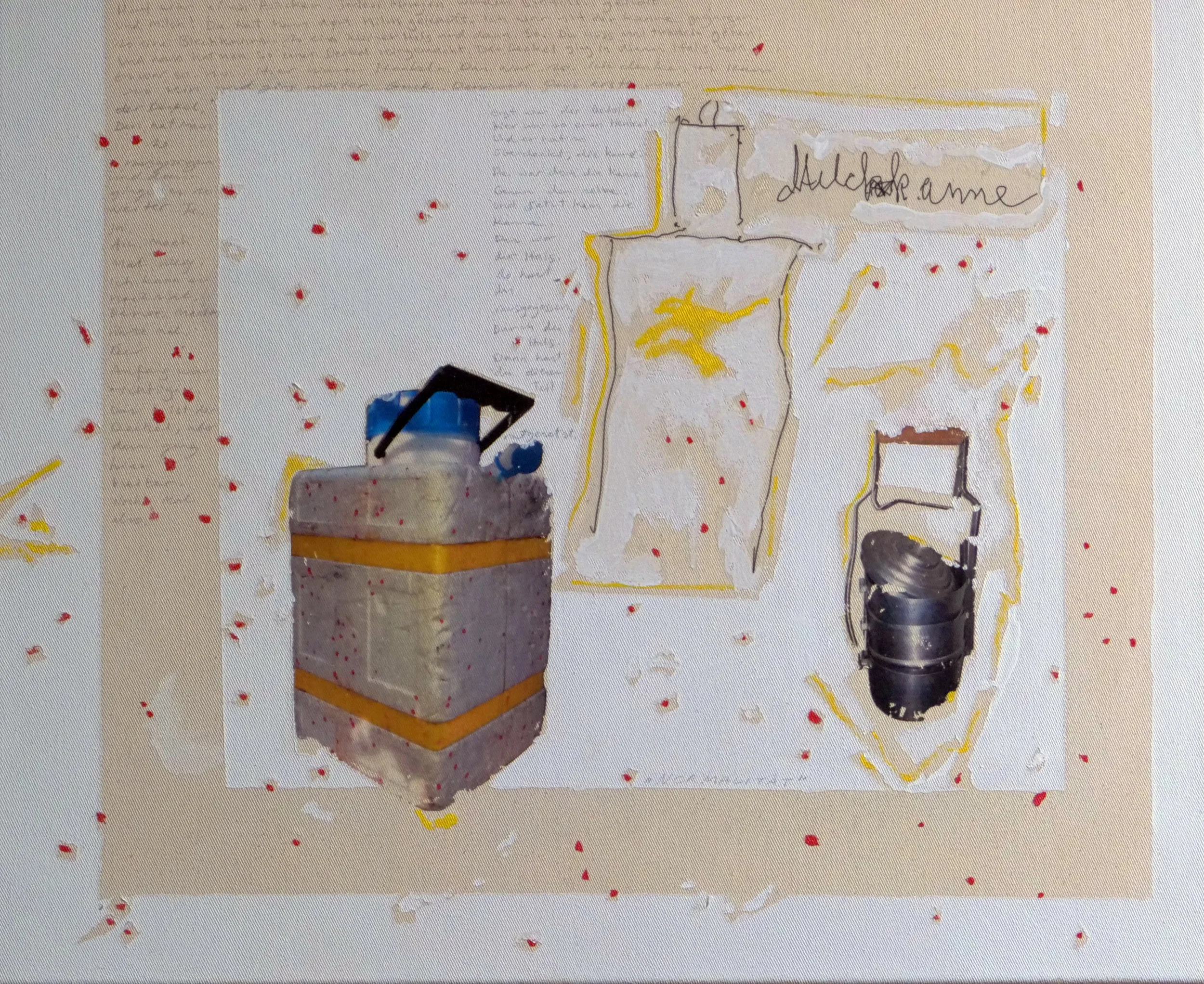 Mixed Media on Canvas, 55 x 40.5 cm