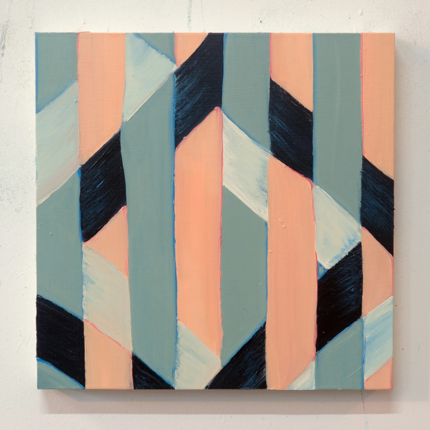 LOST LINK, 2015, Oil on panel, 16"x16"