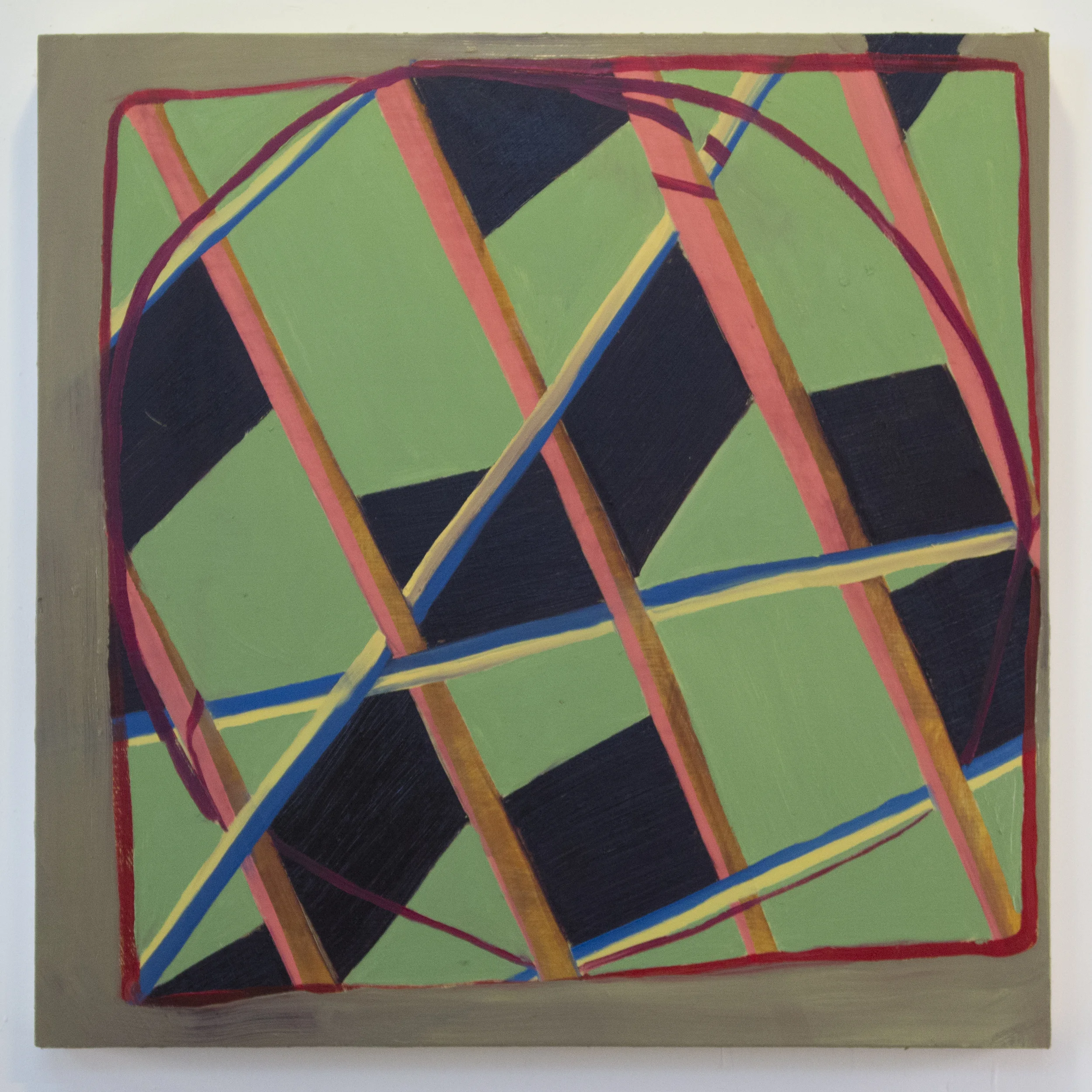 BUILDING BLOCKS, 2015, Oil on panel 36"x36"