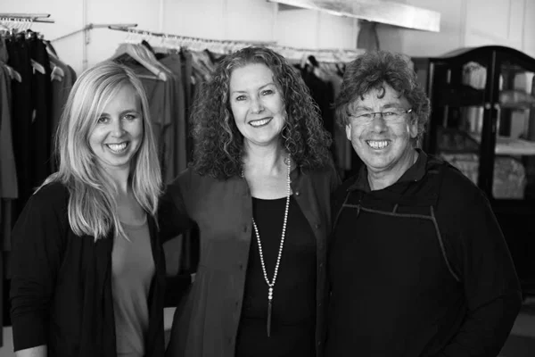 Silkbody founders, father and daughter team David (right) &amp; Emily Cooper (left), with new owner Laurian (centre).