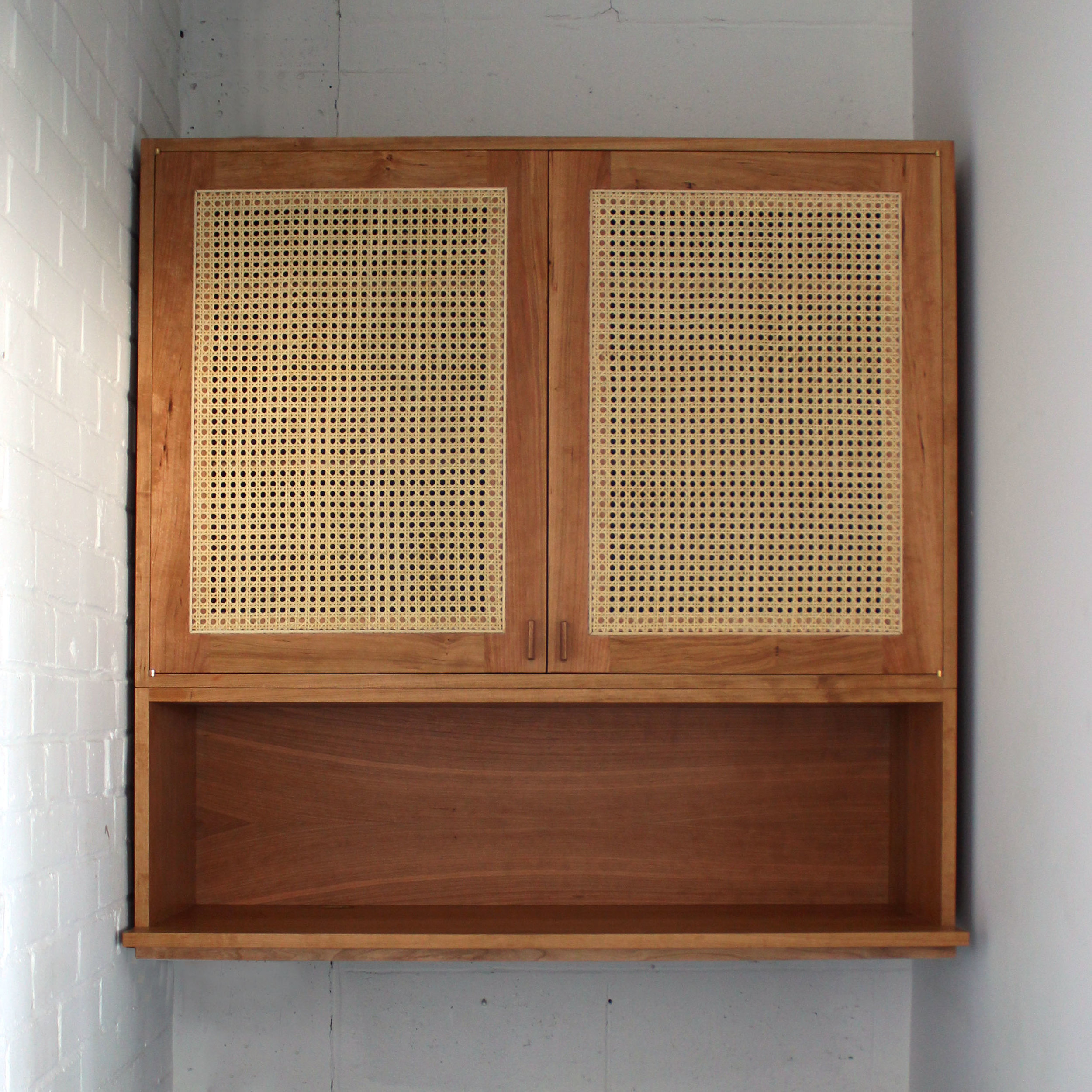 Cherry And Cane Cabinet