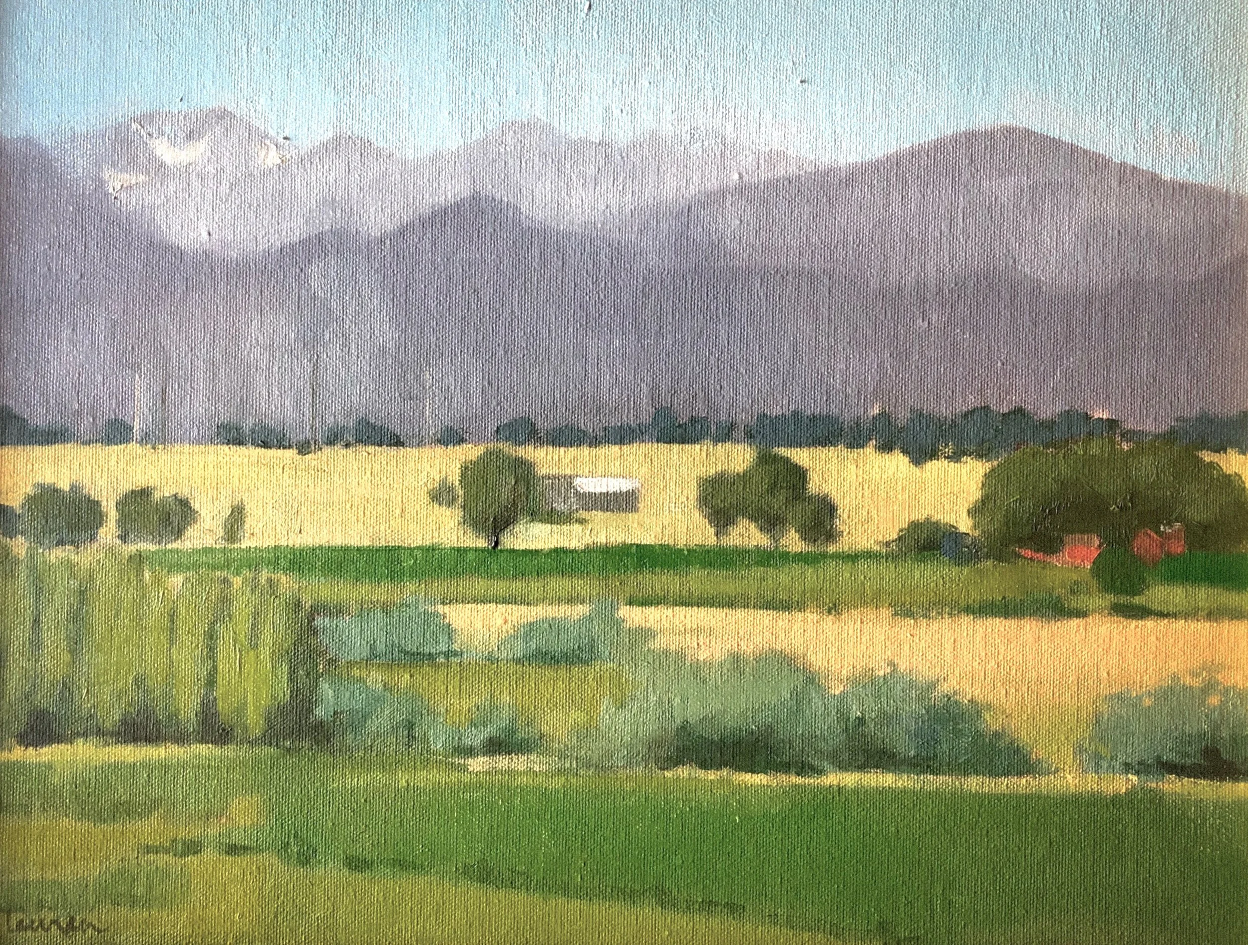 View from Bickell Sheep Farm” 12x16 oil on canvas, 2016 | $280 AVAILABLE - 50% of sale will be donated to La Napoule Art Foundation. If you would like to purchase this painting and support LNAF, please email me at laurenandersonfineart@gmail.com .