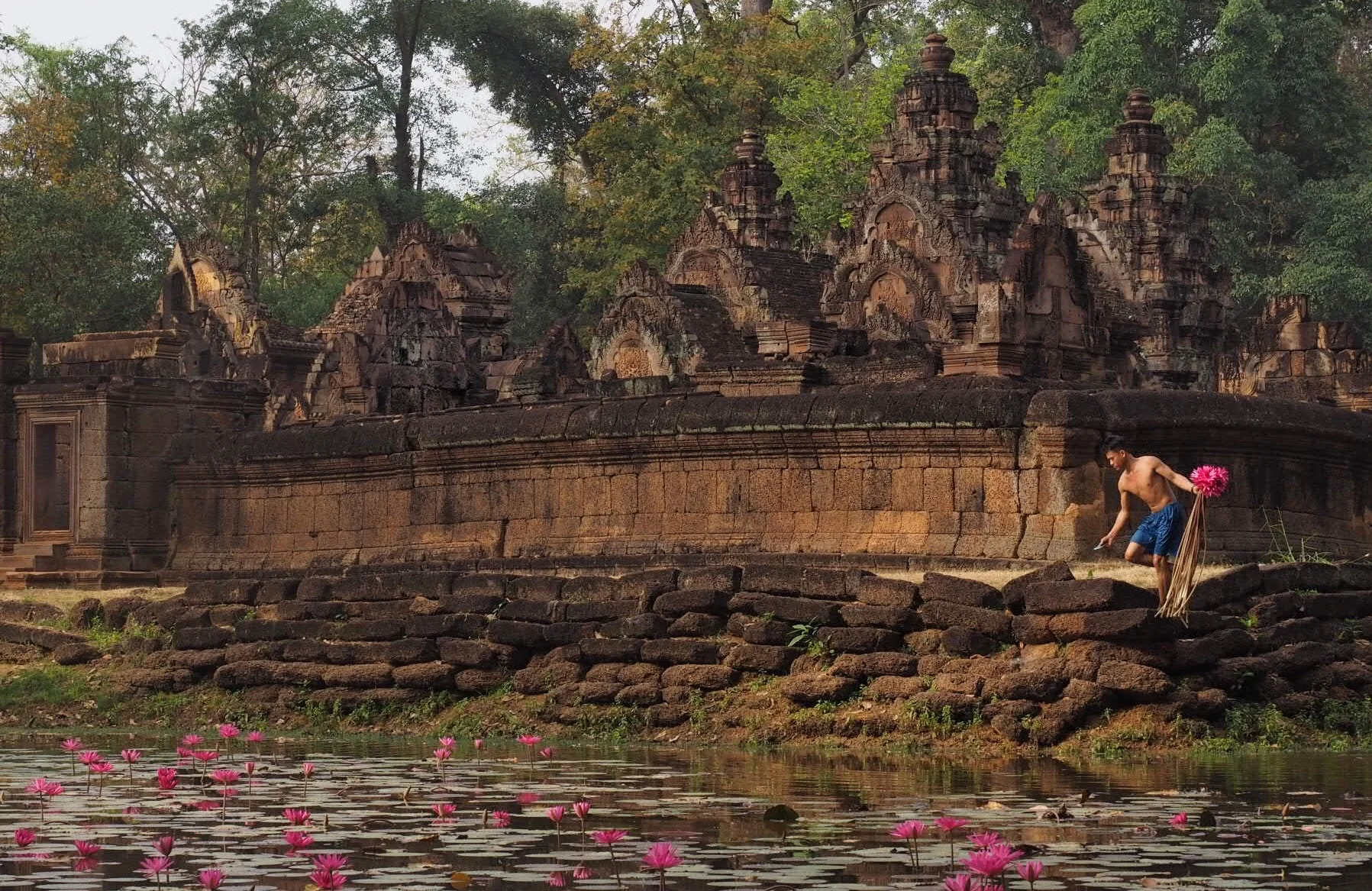 Banteay Srei, a Khmer temple near Siem Reap