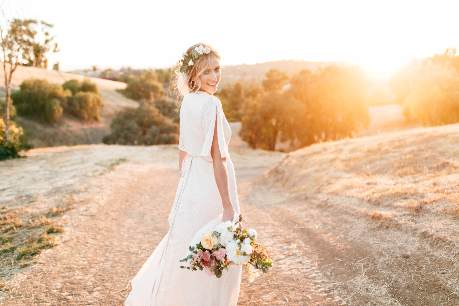 SamErica Studios - modern boho bride portrait