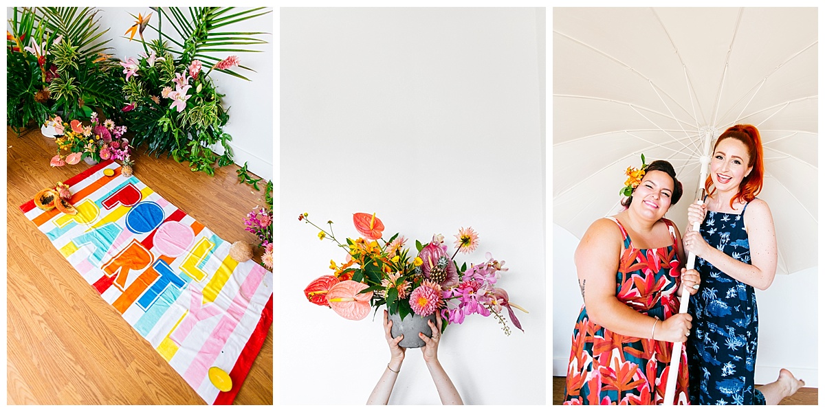 SamErica Studios - San Diego Lifestyle Branding Photographer - Native Poppy Tropical Pool Party