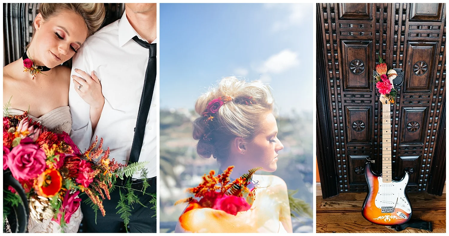 SamErica Studios - Colorfully Modern Rainbow Rock and Roll Wedding San Diego