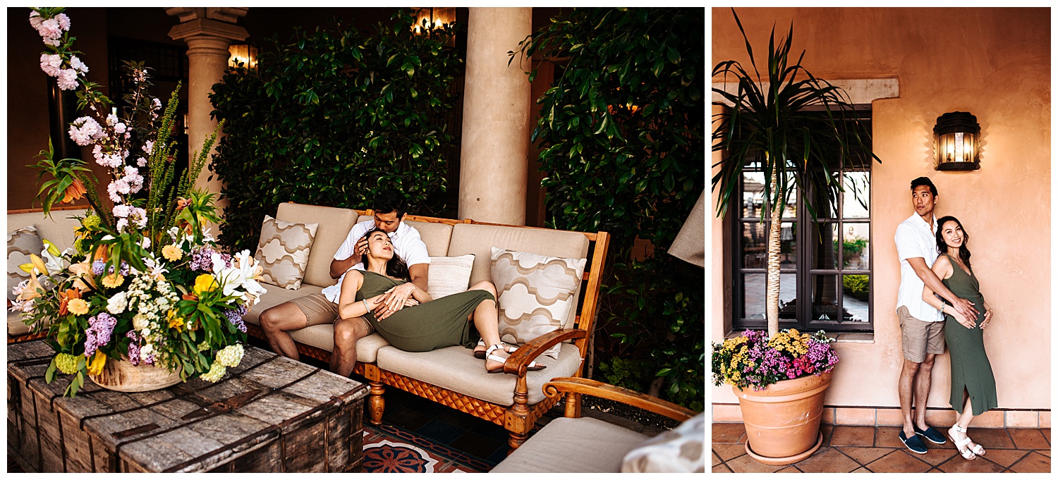 SamErica Studios - San Diego Maternity Photographer - Modern Palm Tree Desert Oasis Maternity Session - San Diego Babymoon at the Villas at Rancho Valencia_0010.jpg