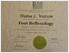 Certified in Foot Reflexology by RAC (2009)