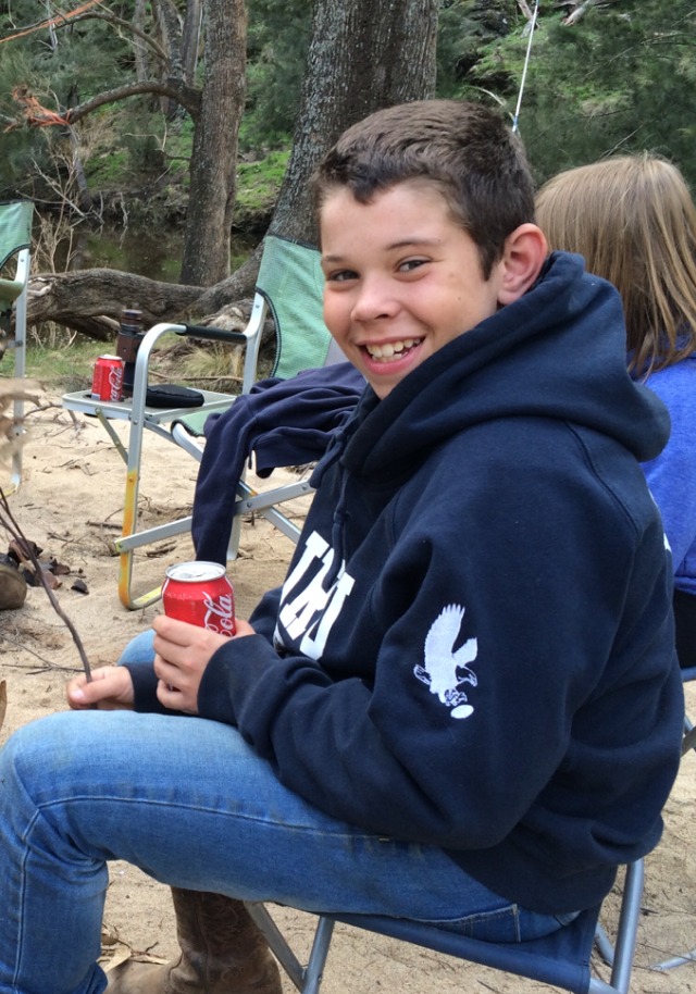 Noah on a farm which is his favourite thing to do in the holidays.....