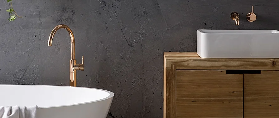 Rose Gold Tapware.
