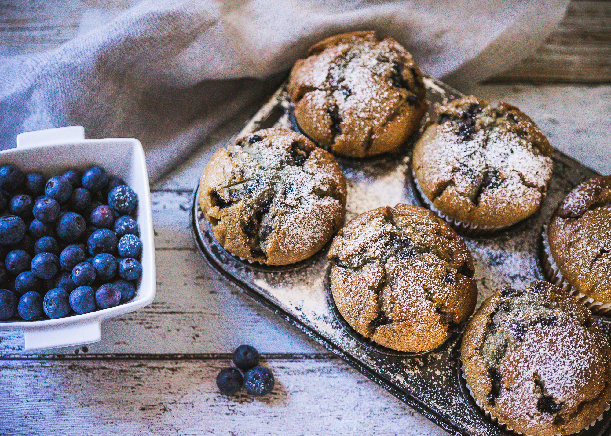 Lactose Free Blueberry Muffins