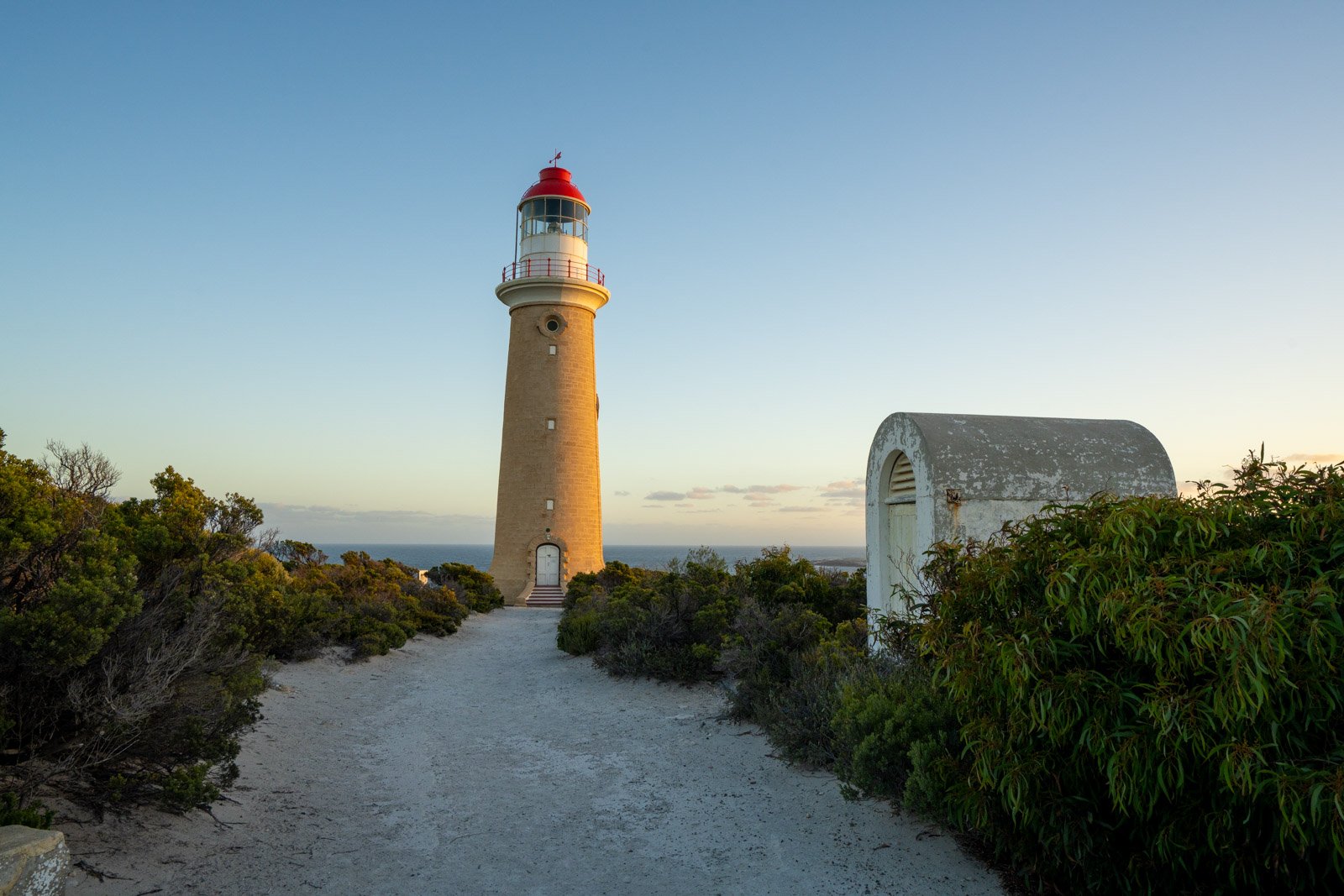 Cape de Couedic Lighthouse under late afternoon