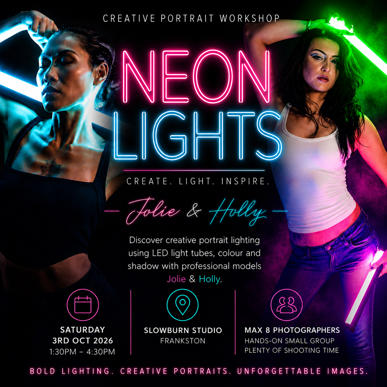 Neon Lights - Creative LED Portrait Workshop
