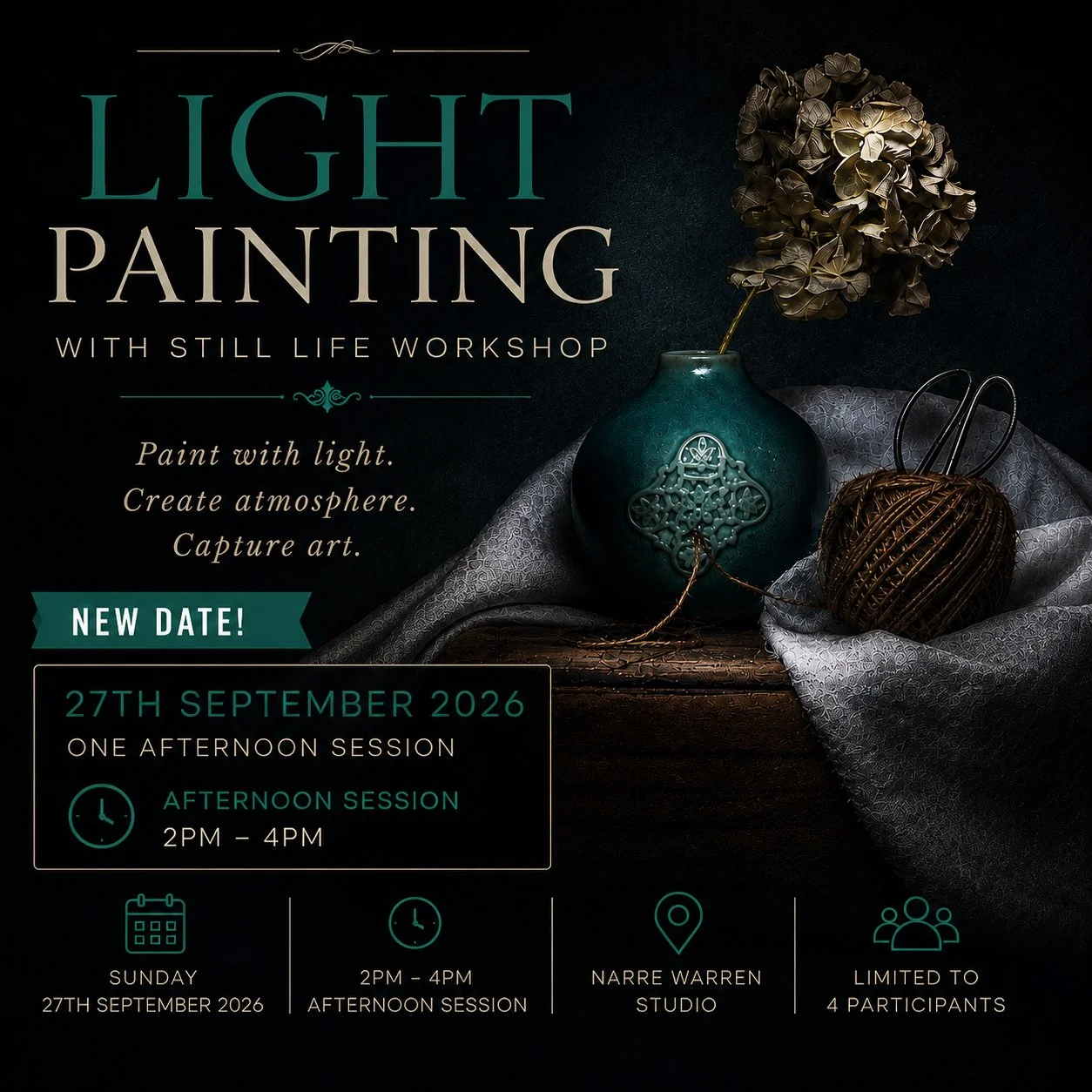 Light Painting with Still Life - Afternoon Session (Sept)
