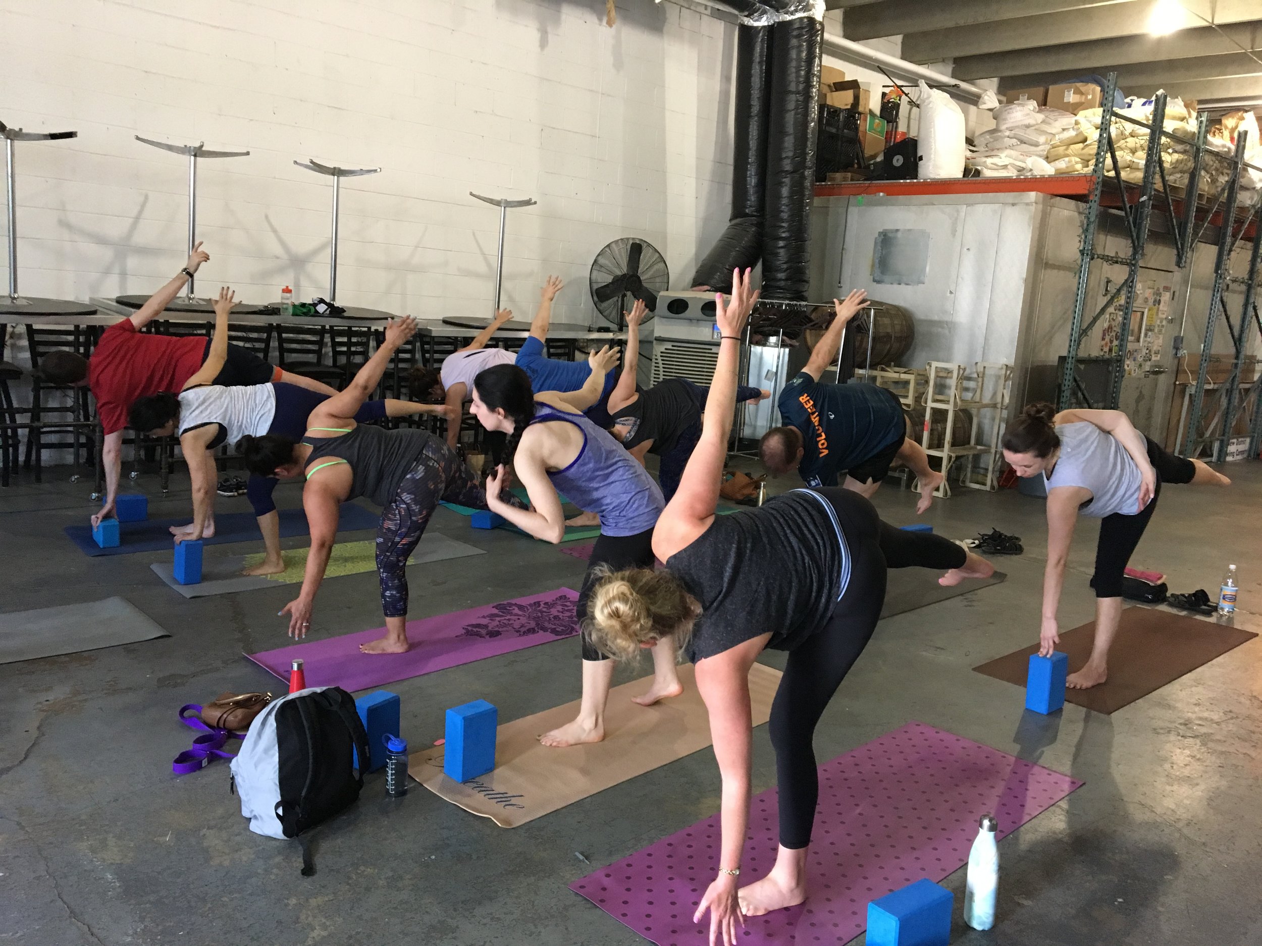 Yoga & Beer at New District Brewing