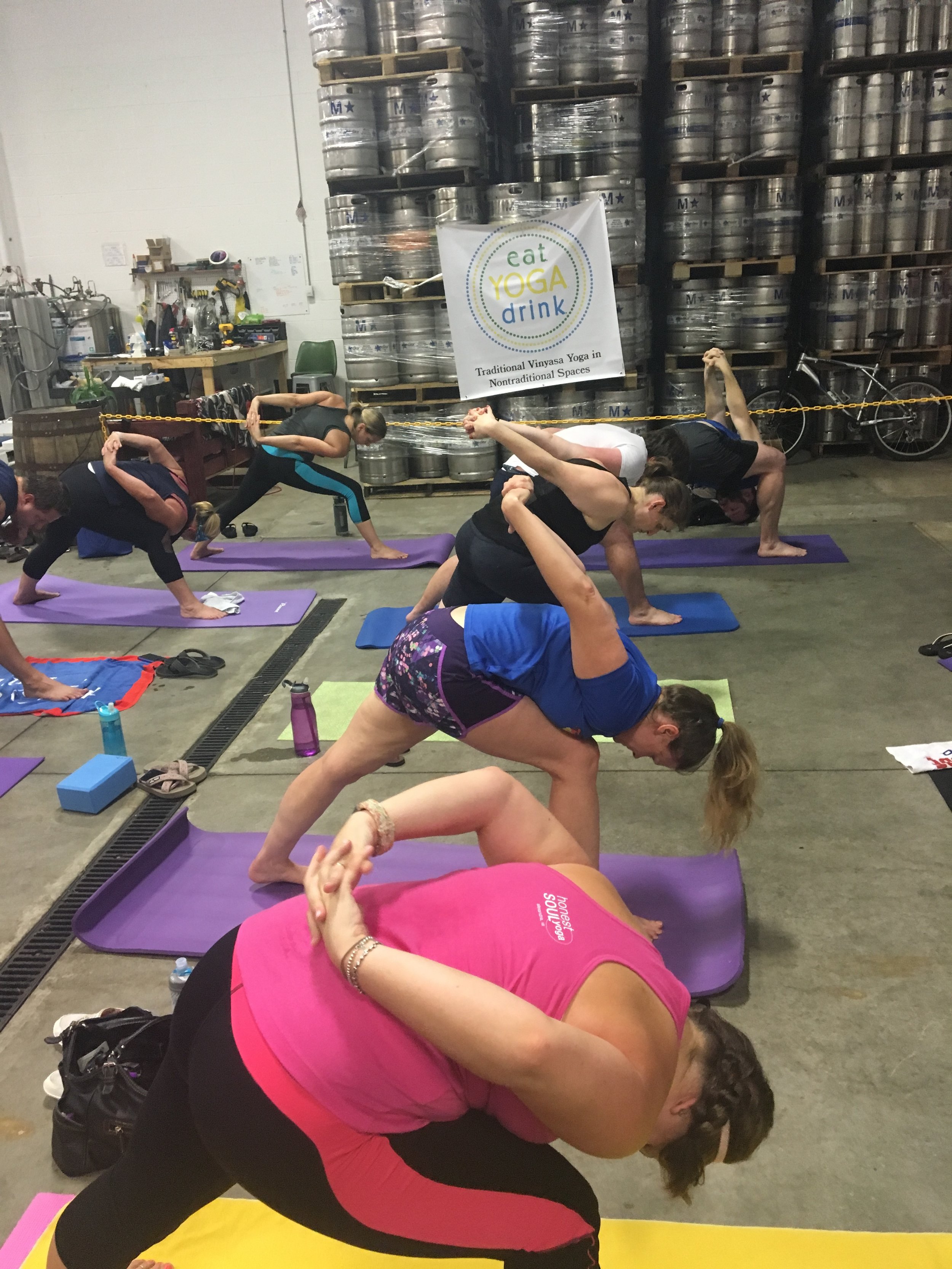 Monthly Yoga & Beer at Fair Winds Brewing Company