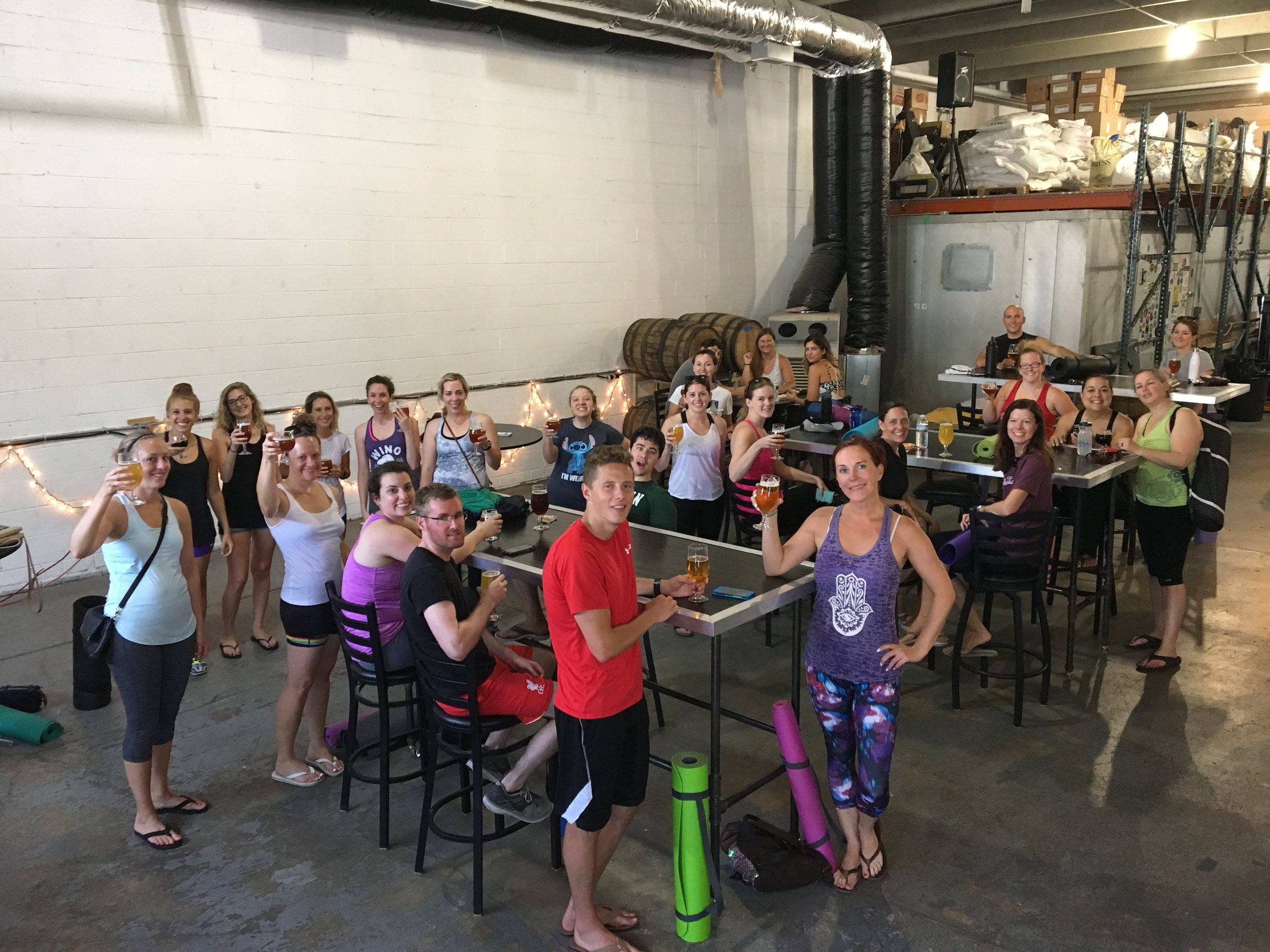 Yoga & Beer at New District Brewing Company