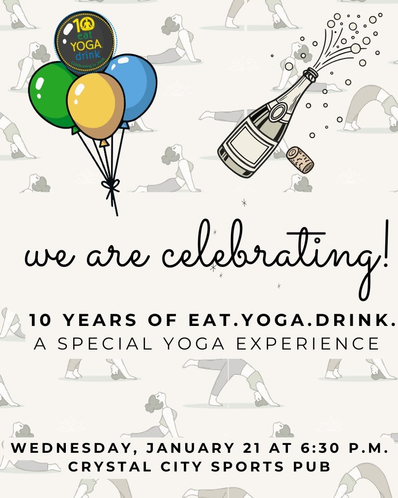 🎉ℕ𝔸𝕄𝔸𝕊𝕋𝔼 &amp; ℂℍ𝔼𝔼ℝ𝕊 𝕋𝕆 𝟙𝟘 𝕐𝔼𝔸ℝ𝕊!🎉

EYD is turning 10! 🙏🏼🥰 For a decade, you beautiful souls have rolled out your mats with us&mdash;across spaces (and countries!)&mdash;for movement, laughter, exploration, and a shared journey