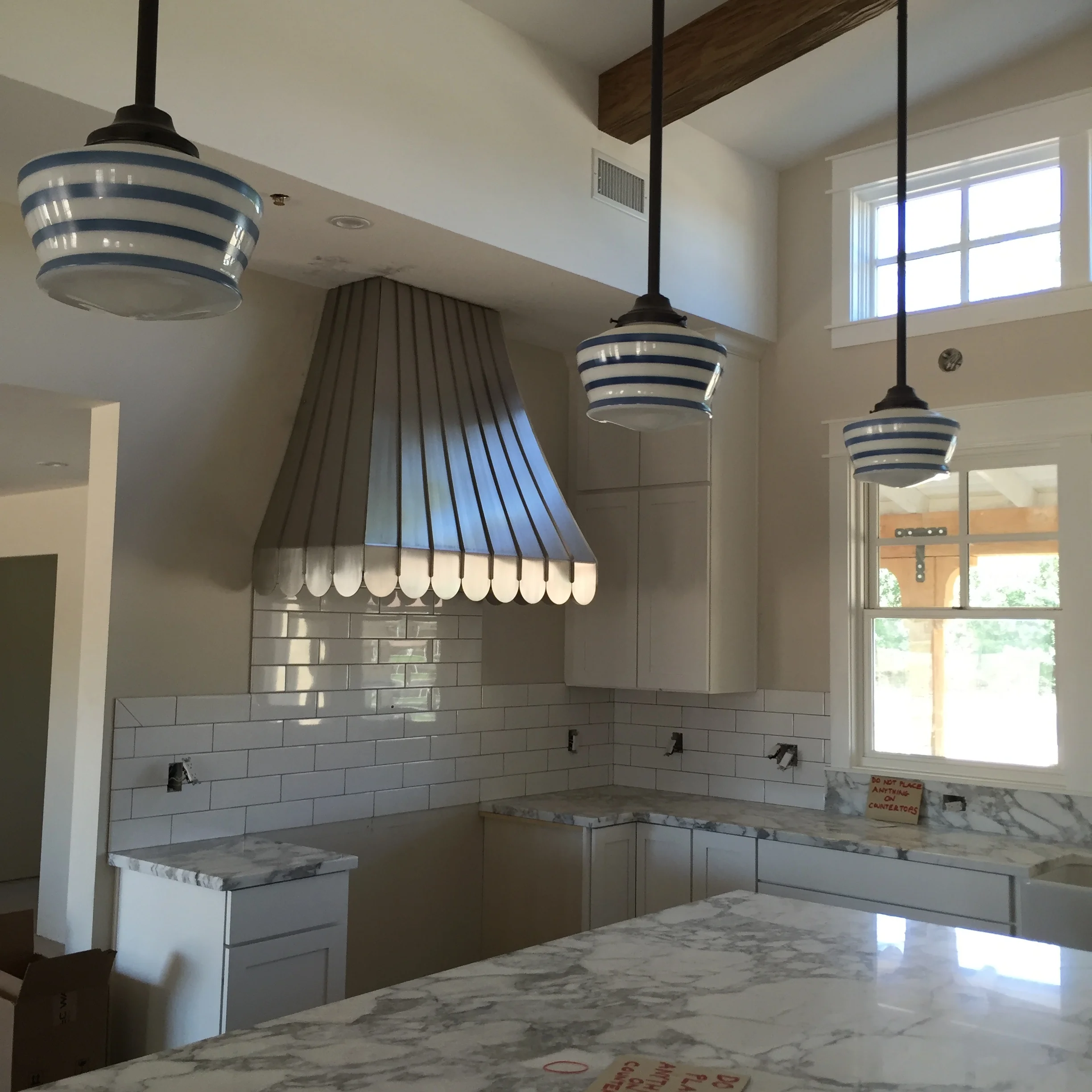 Scalloped Stainless Steel Hood