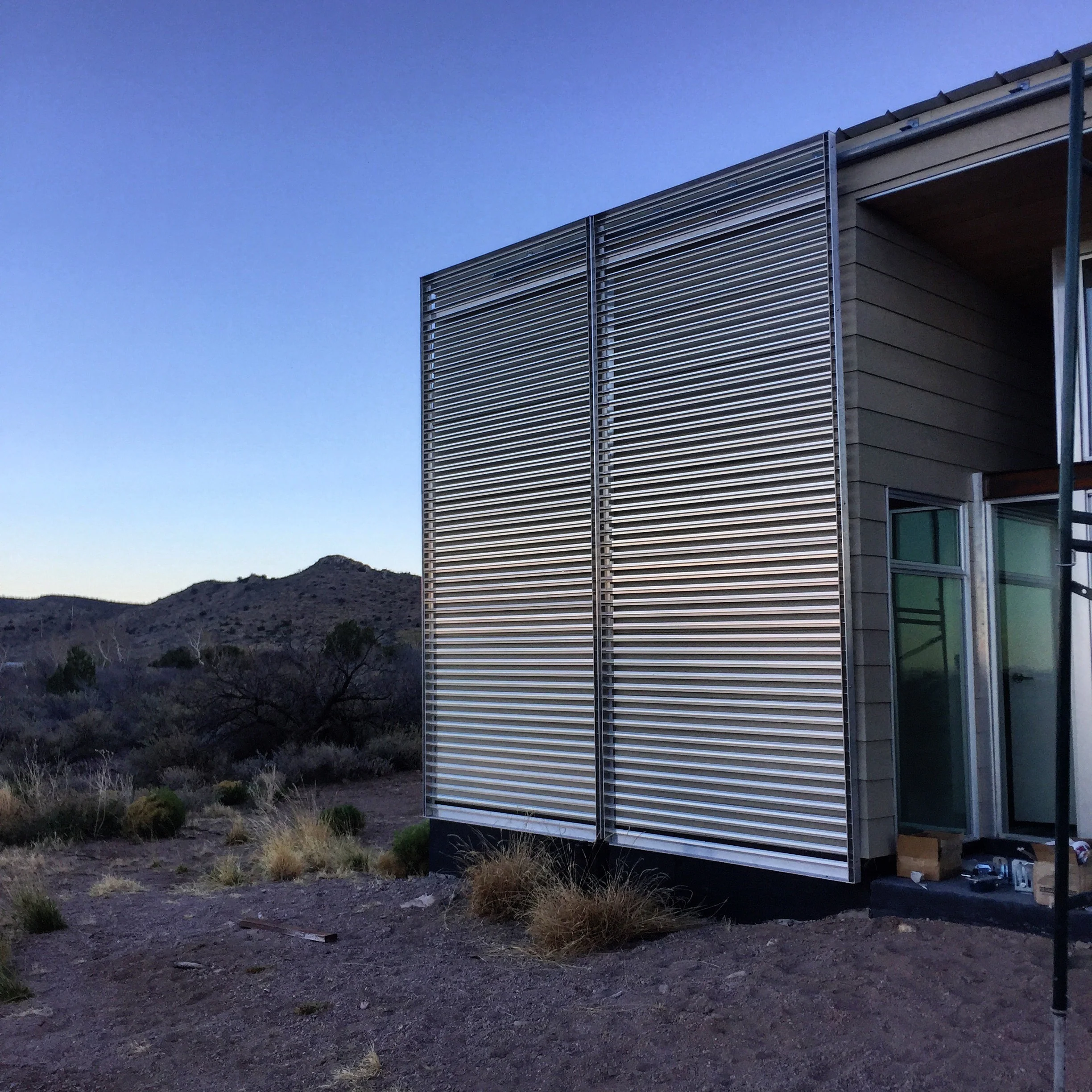 Large Louvered Aluminum Sliding Screen Doors