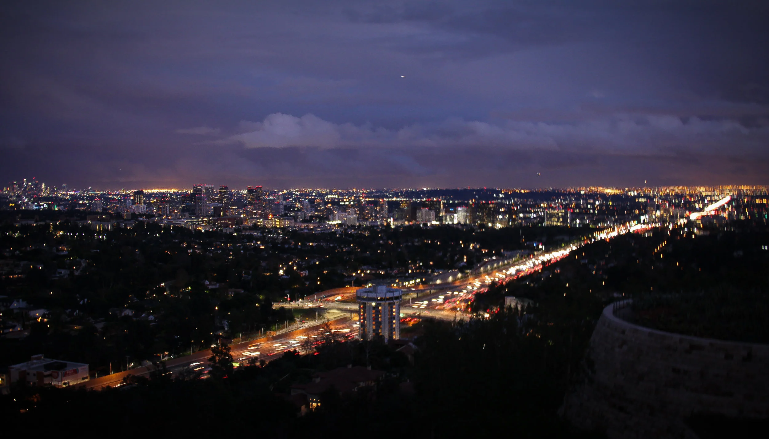 LA Skyline from the Getty Centre, 2016.