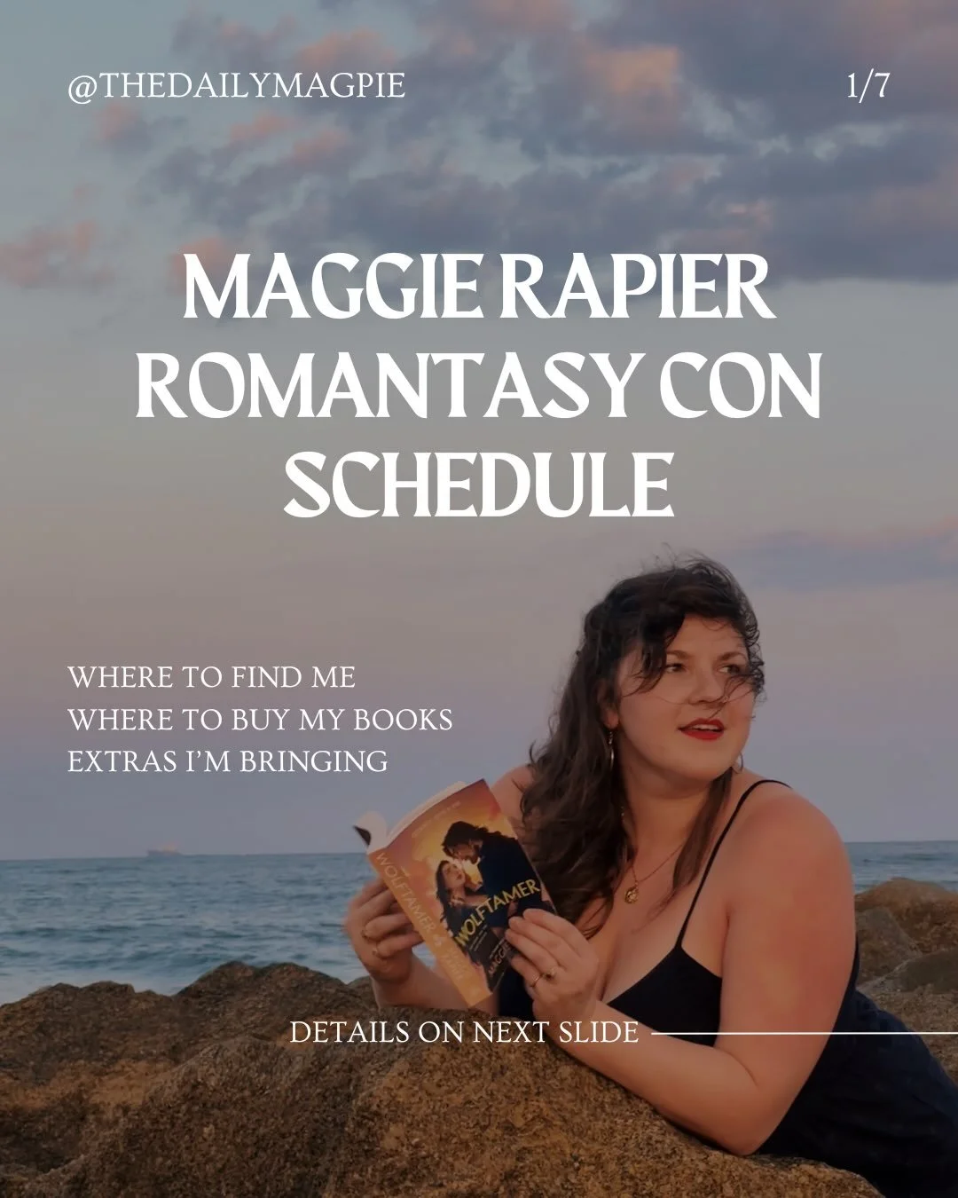 ✨Romantasy Con✨

@fabledfantasyevents begins in a matter of hours (48-ish to be fair) and I am SO excited to be there! 

If you&rsquo;ll be at the con and want to know where to find me and how to get my books, please swipe through and see!

Where to 