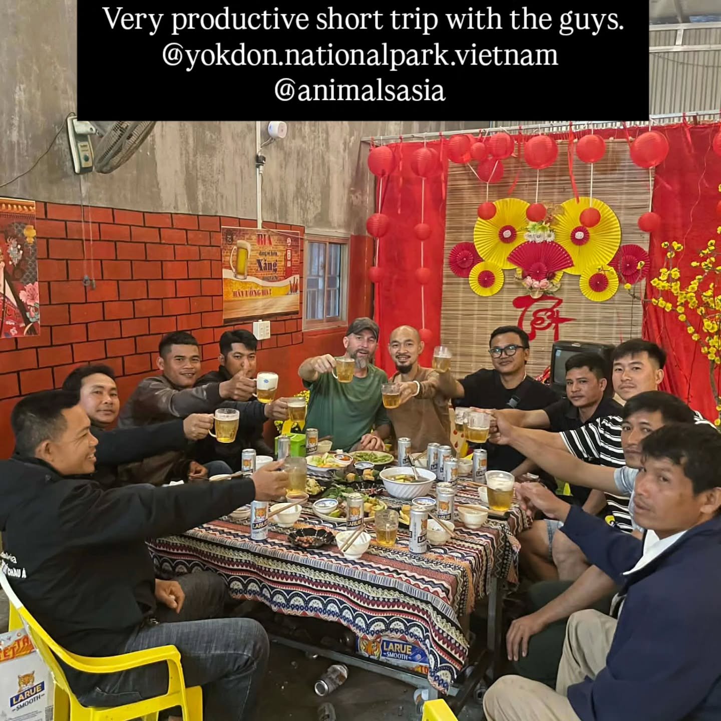 The keys to drinking beer as a guest in Vietnam.  Never have an empty glass and make sure you have ice in it. Speaking from experience. 🤣 

We had another productive but short trip. We did some more training and of course some touch-up foot trimming