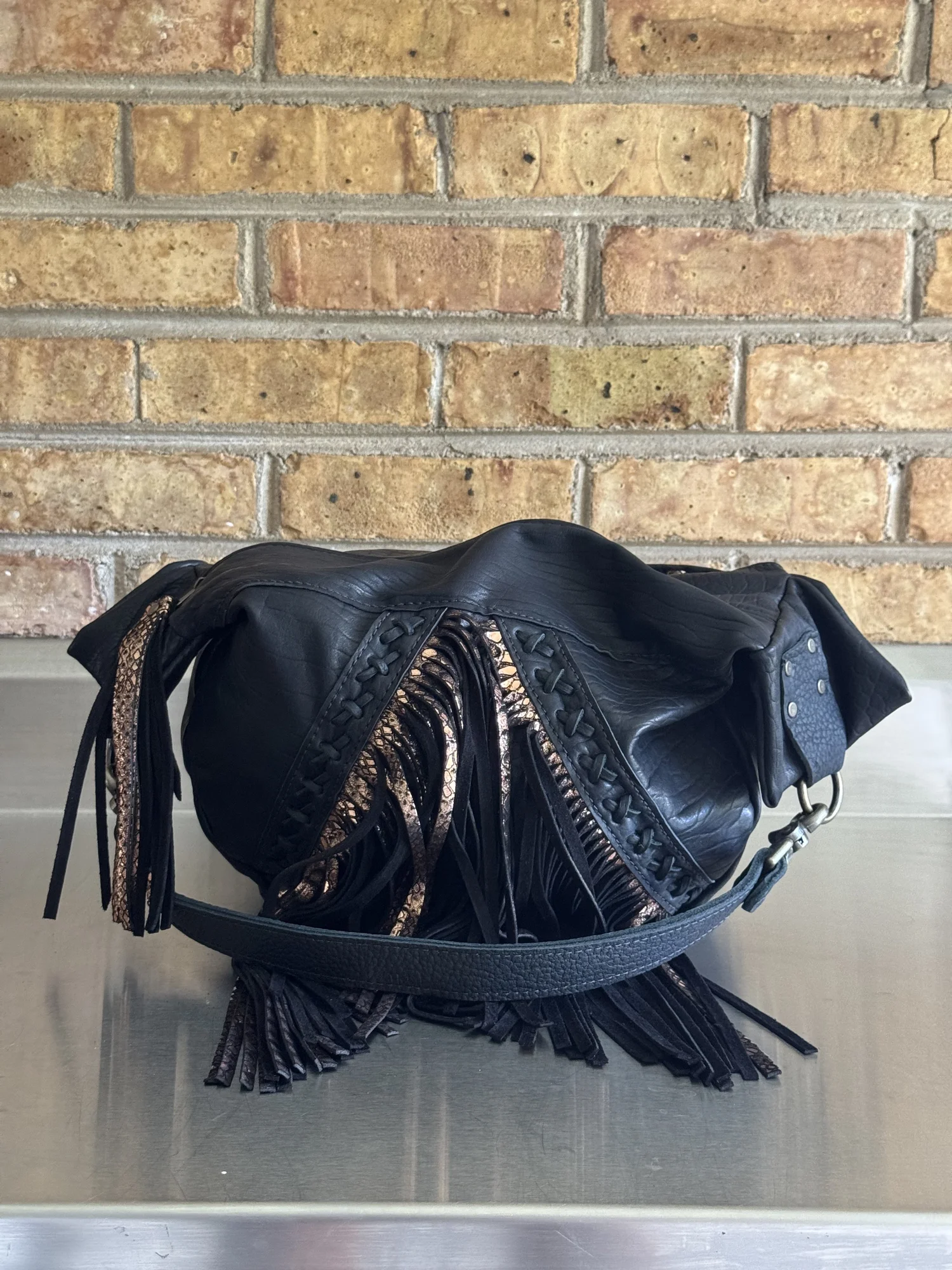 Design A XL Half Moon Shoulder and Crossbody Bag - American 