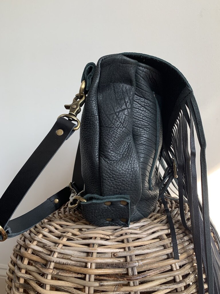 Design Your Own Leather Sarah J Convertible Fringe Day Backpack