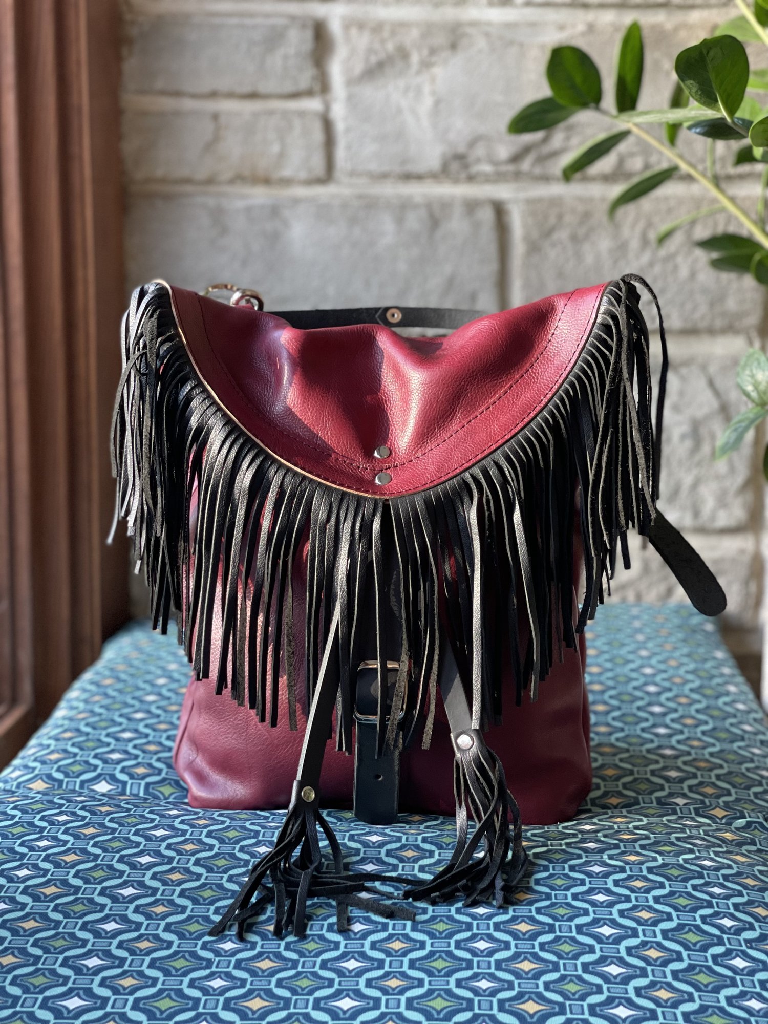 Design Your Own Leather Katie Convertible Fringe Hip, Waist, Chest,  Crossbody Motorcycle Riding Bag - Handcrafted Convertible Leather Backpacks  and Purses for Daily or Motorcycle Use