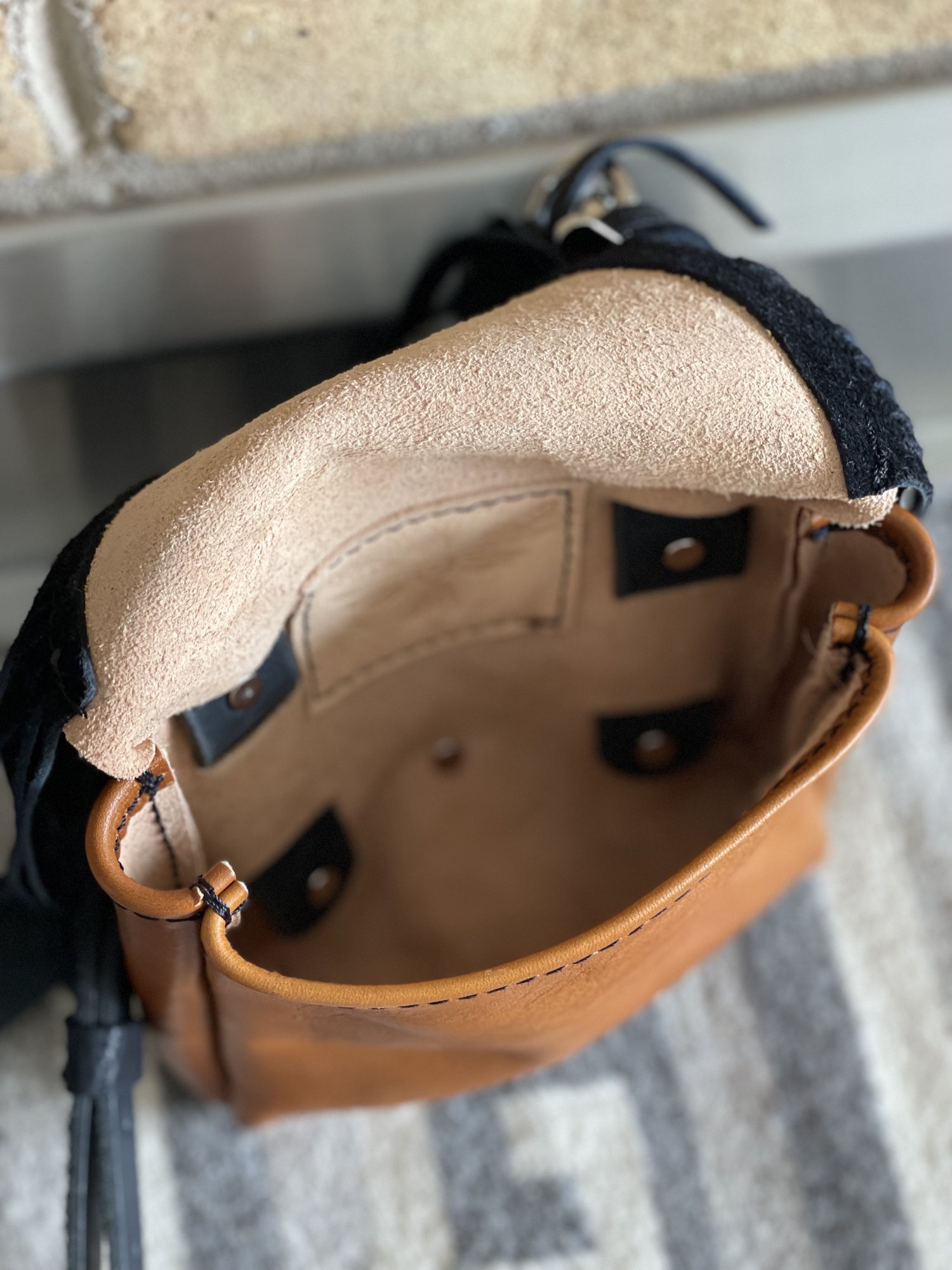 Chloe Leather Convertible Backpack and Crossbody Bag