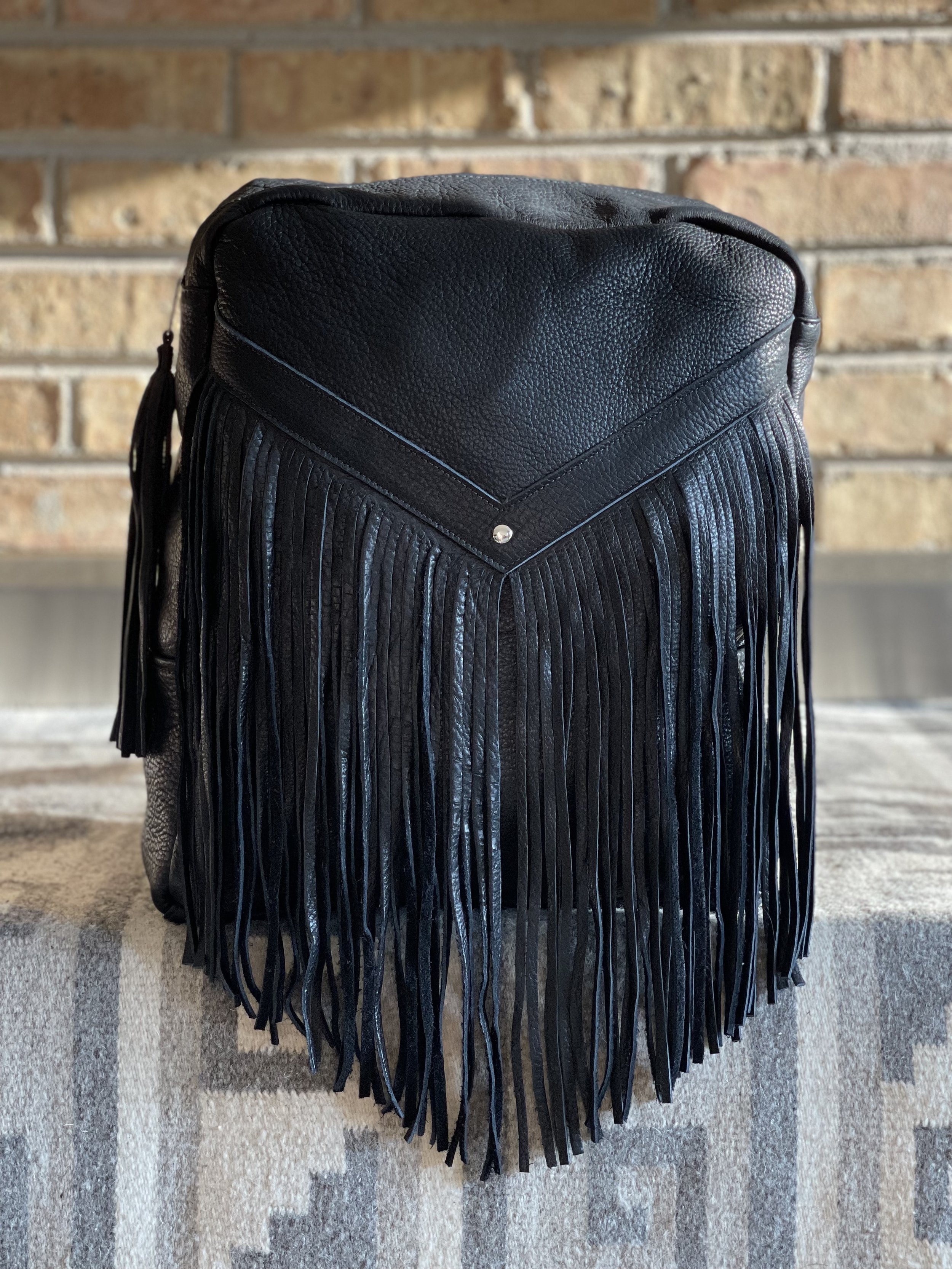 Saint Laurent - Kate Black Suede Tassel Shoulder Bag