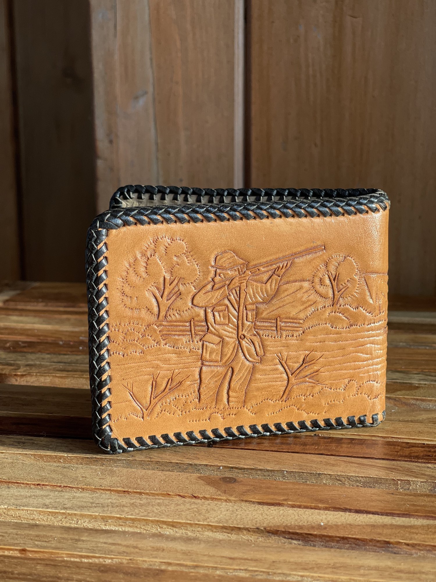 Gordy's Vintage Leather Tooled and Laced Wallet - Handcrafted Convertible  Leather Backpacks and Purses for Daily or Motorcycle Use