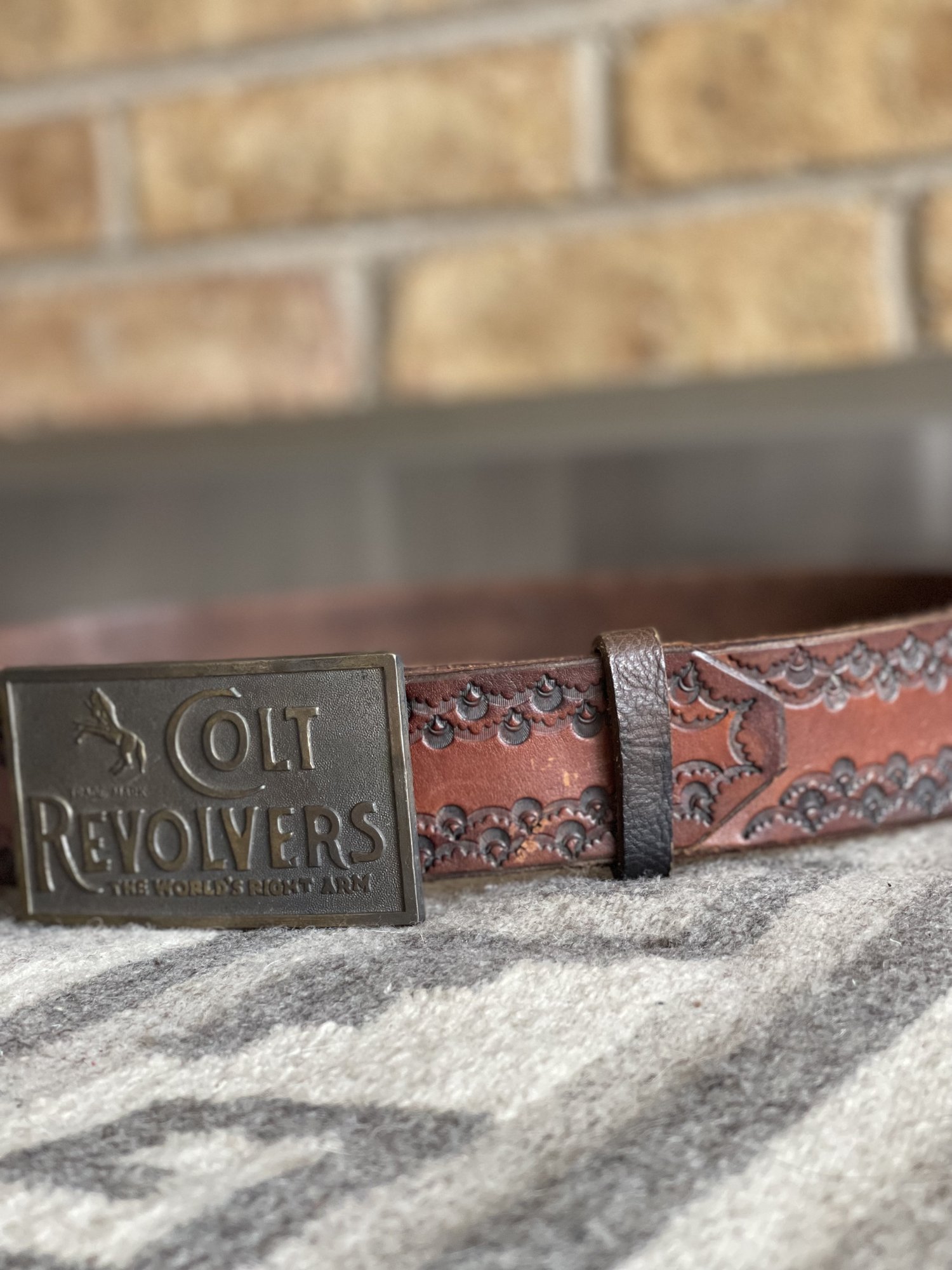Gordy's Vintage Leather Tooled and Laced Wallet - Handcrafted