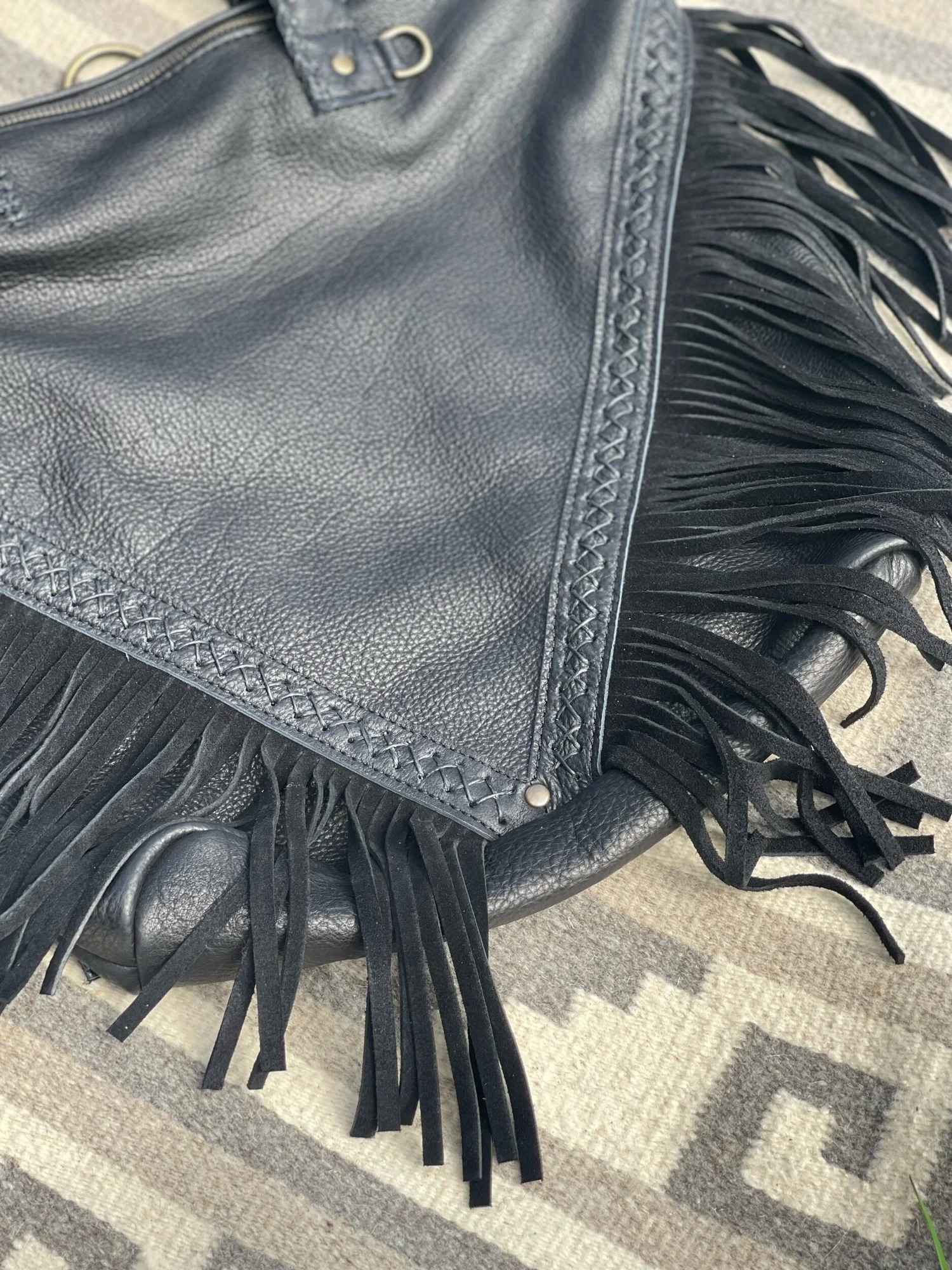 Design Your Own Leather Julia Convertible Fringe Large  display picture 1