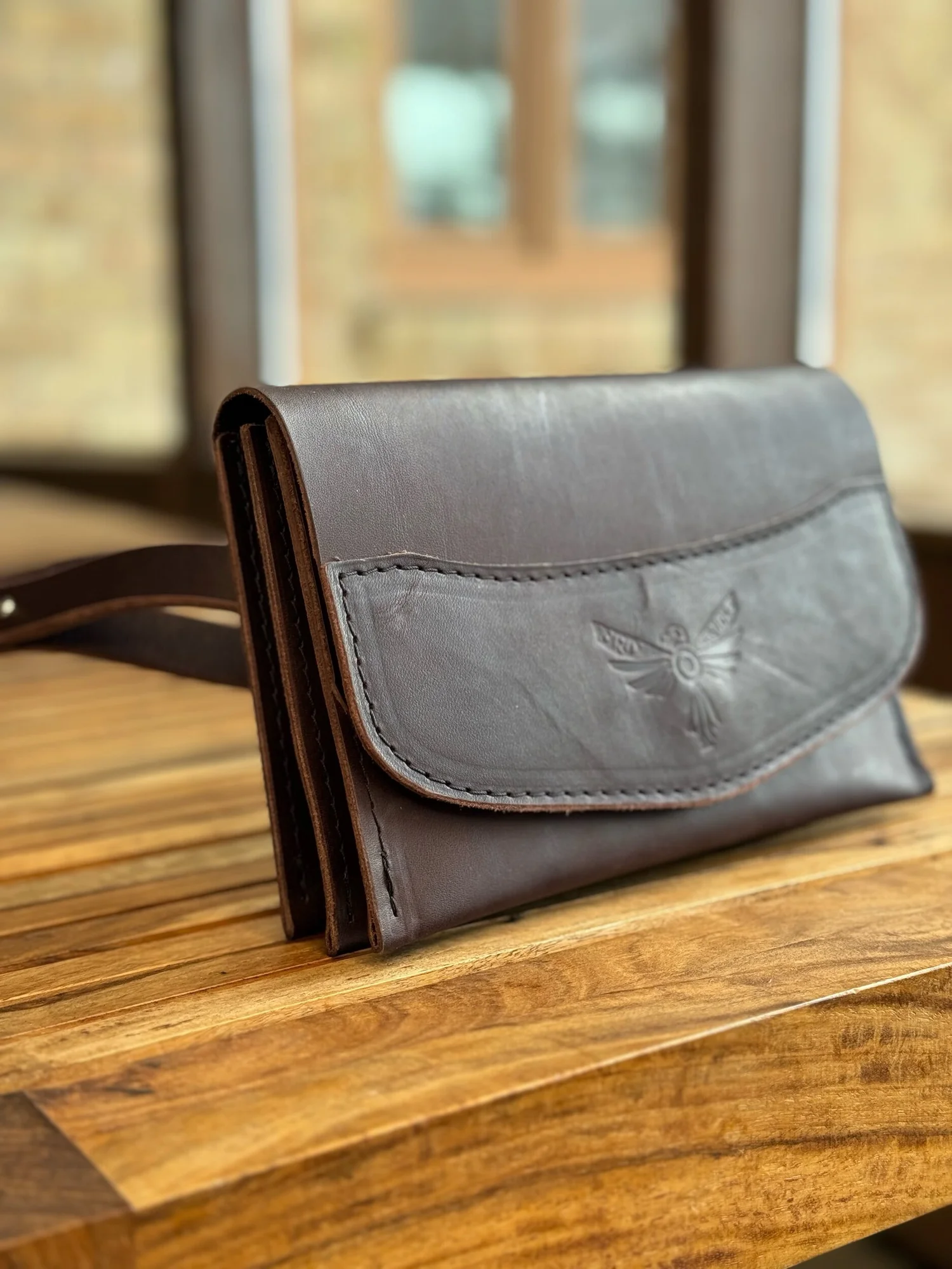 Rosa Convertible Accordion Purse and Bag in Havana Bridle Leather