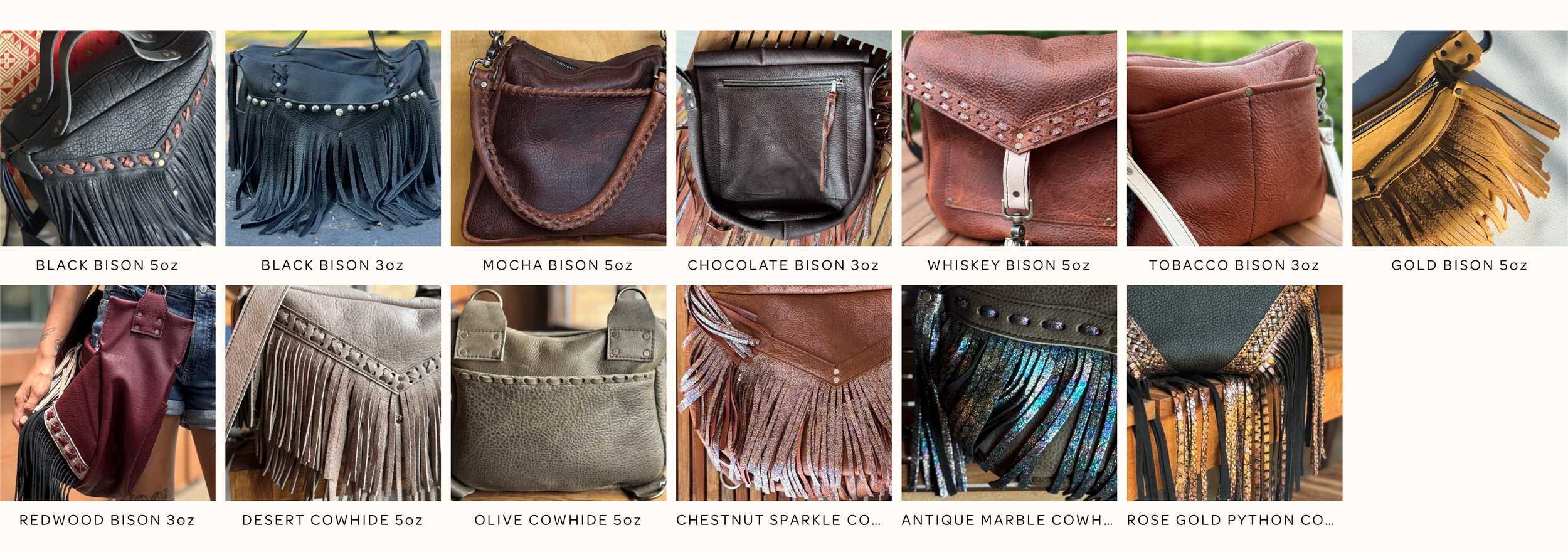 CURRENT AVAILABLE LEATHERS